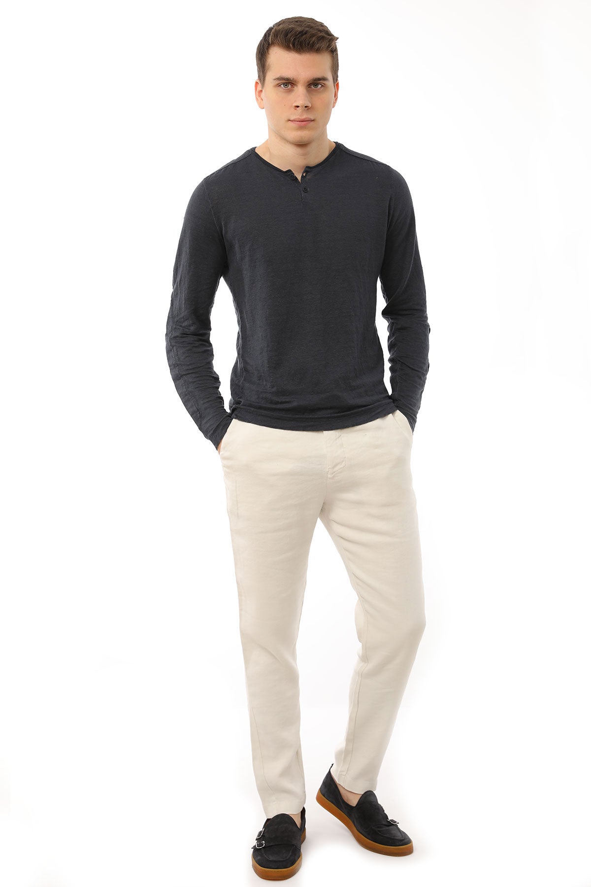 Transit Loose Fit Pantolon-Libas Trendy Fashion Store