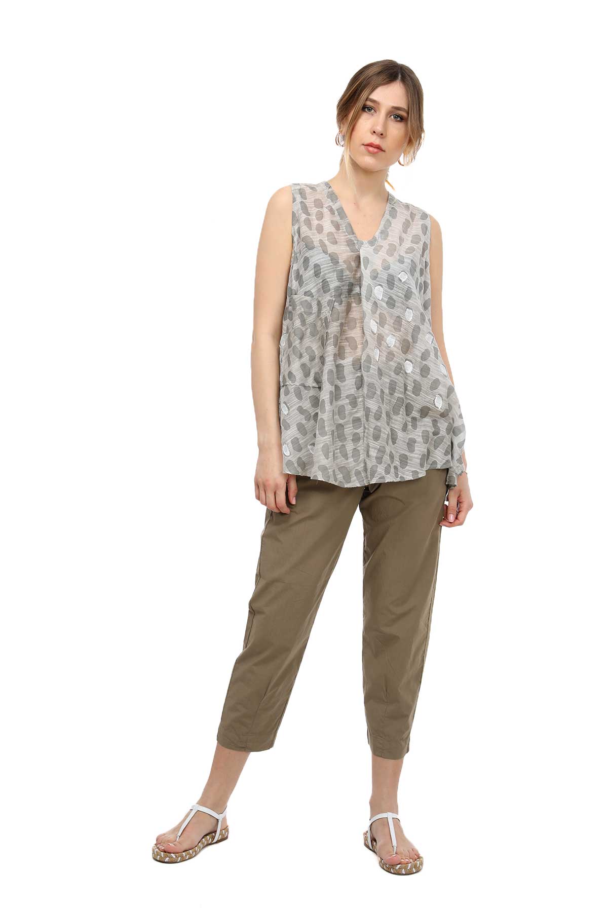 Transit Desenli Bluz-Libas Trendy Fashion Store