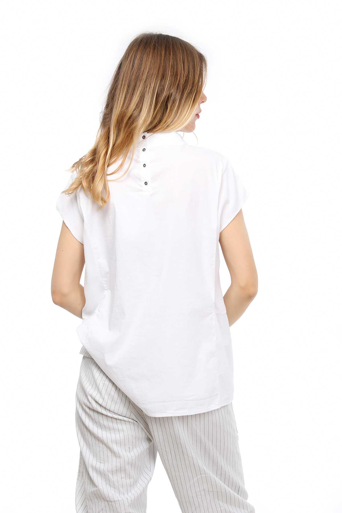 Transit Dik Yaka Bluz-Libas Trendy Fashion Store