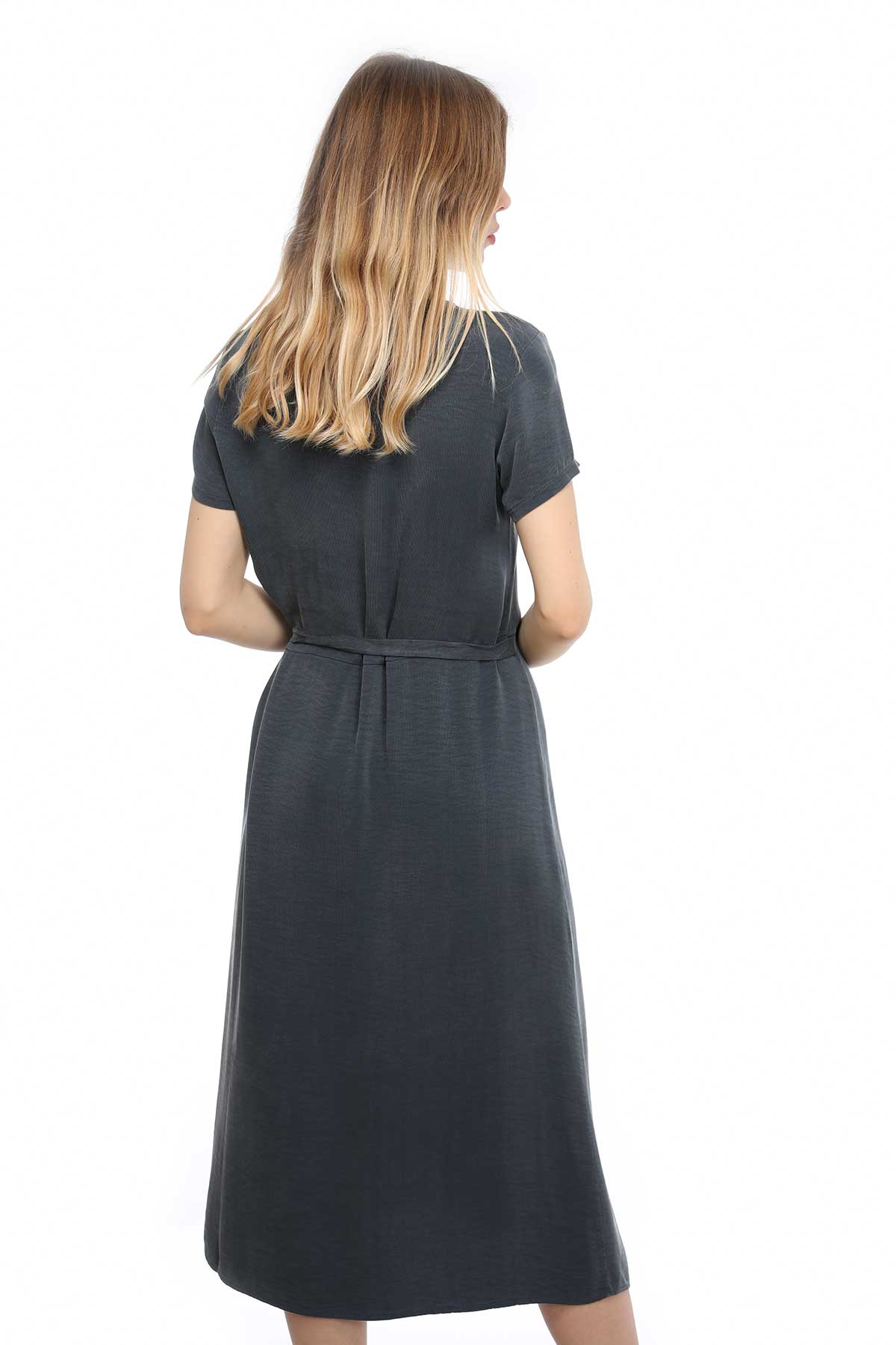 Transit Tencel™ Elbise-Libas Trendy Fashion Store