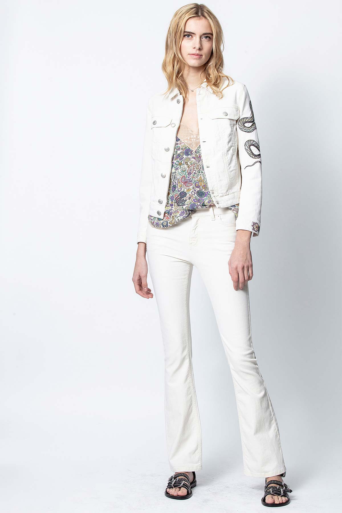 Zadig & Voltaire Slim Fit Denim Ceket-Libas Trendy Fashion Store