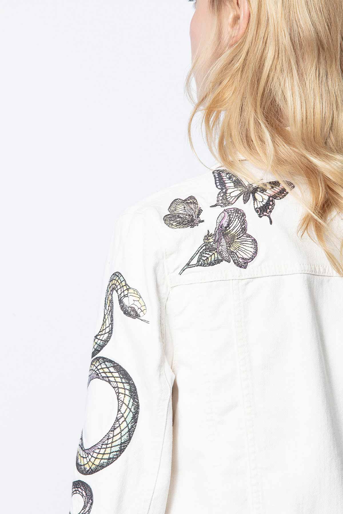 Zadig & Voltaire Slim Fit Denim Ceket-Libas Trendy Fashion Store