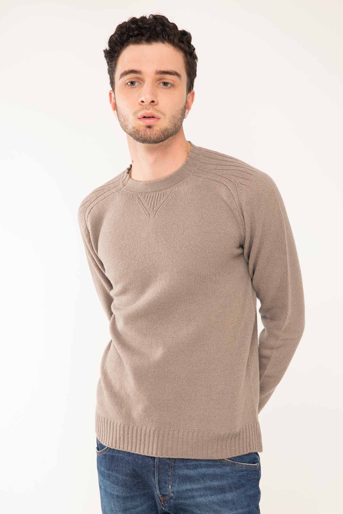 Manifattura Yuvarlak Yaka Kaşmirli Triko-Libas Trendy Fashion Store