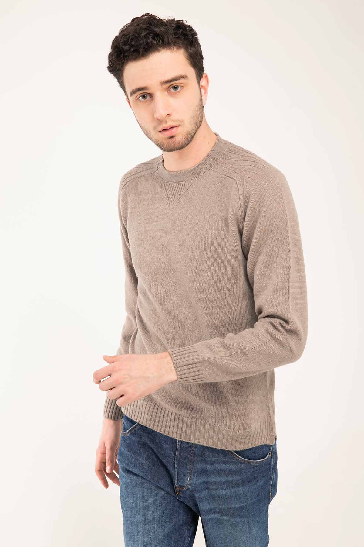 Manifattura Yuvarlak Yaka Kaşmirli Triko-Libas Trendy Fashion Store