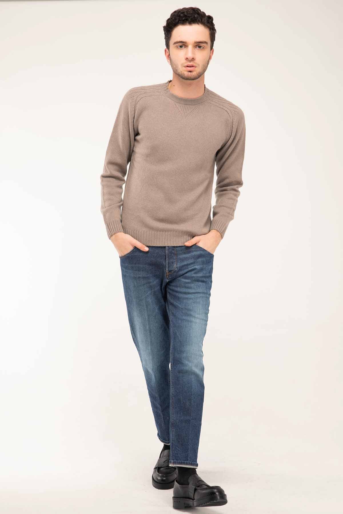 Manifattura Yuvarlak Yaka Kaşmirli Triko-Libas Trendy Fashion Store