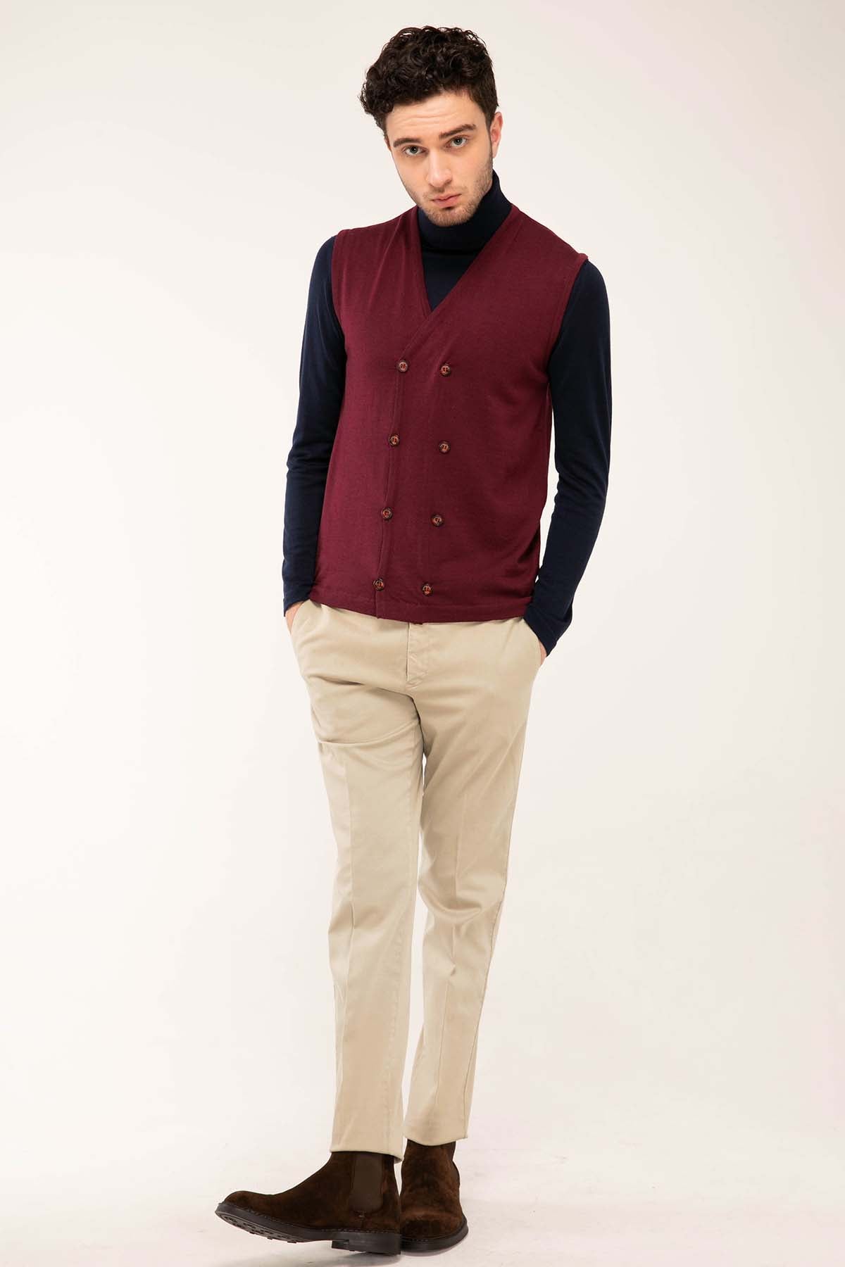 Manifattura Kruvaze Triko Yelek-Libas Trendy Fashion Store