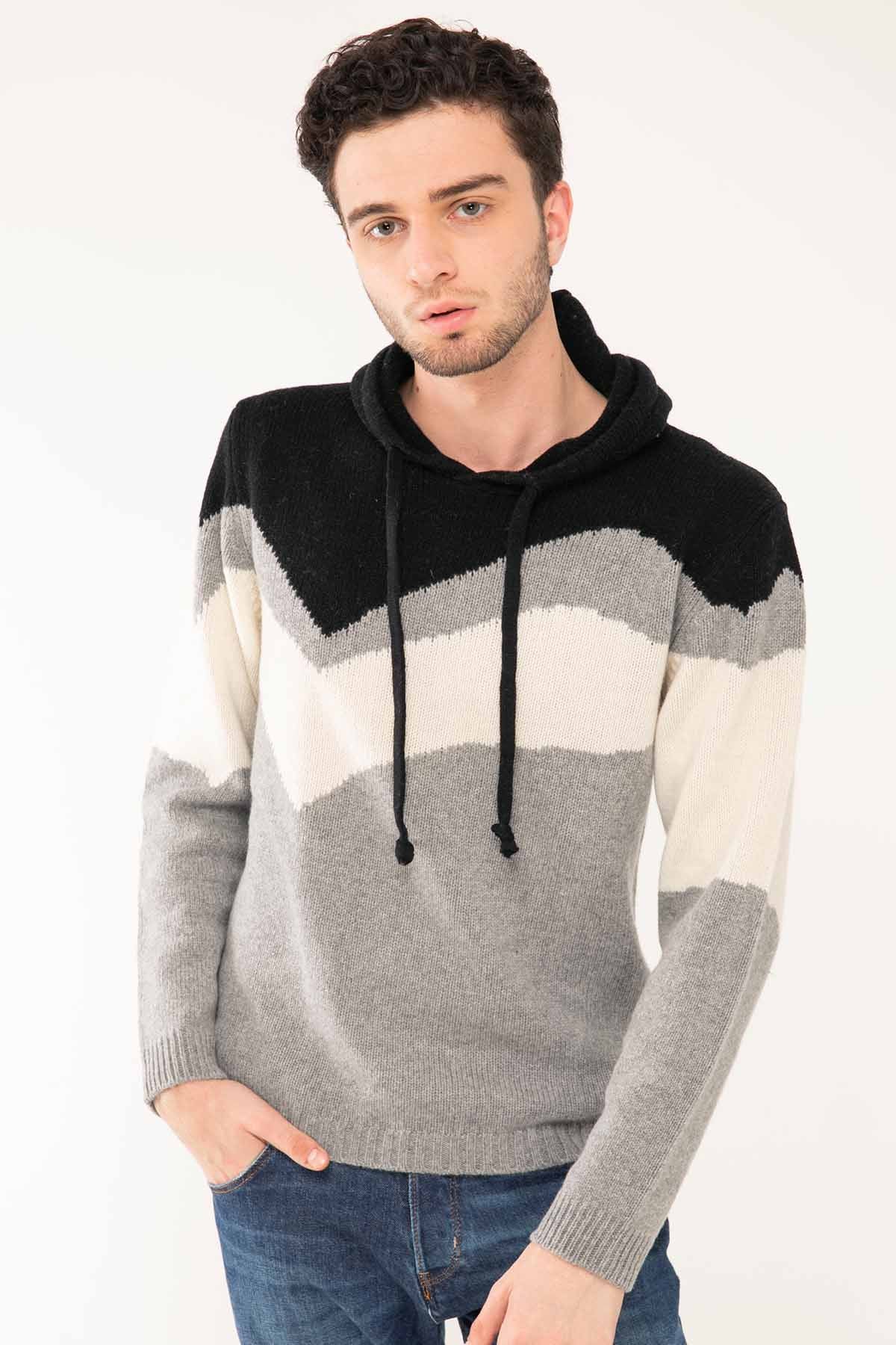 Manifattura Kapüşonlu Kaşmirli Triko-Libas Trendy Fashion Store