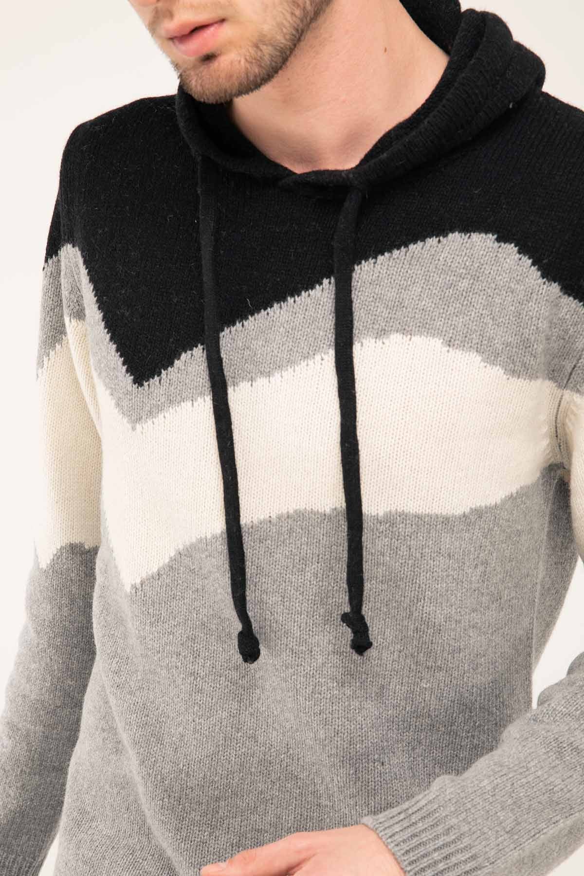 Manifattura Kapüşonlu Kaşmirli Triko-Libas Trendy Fashion Store