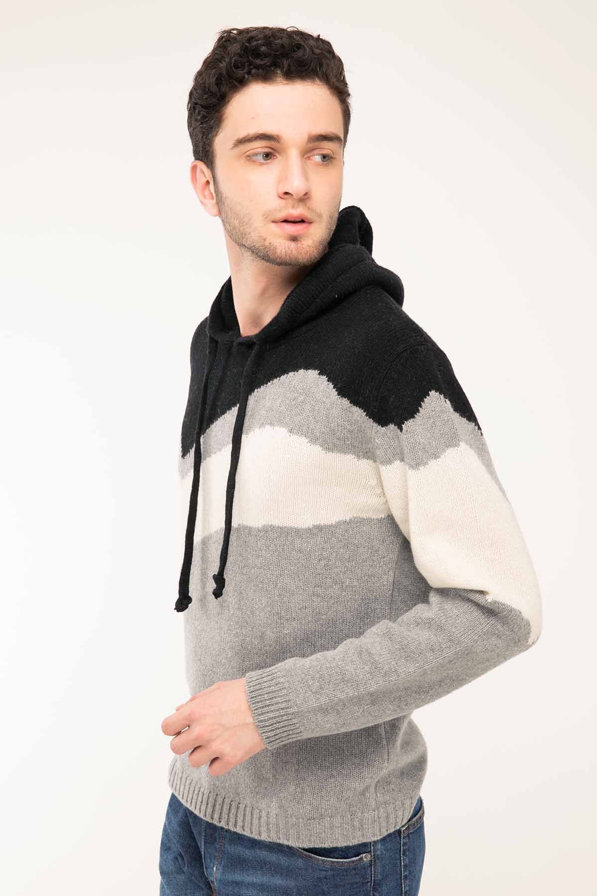 Manifattura Kapüşonlu Kaşmirli Triko-Libas Trendy Fashion Store