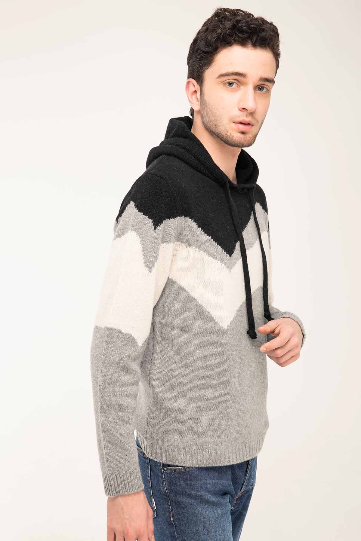 Manifattura Kapüşonlu Kaşmirli Triko-Libas Trendy Fashion Store