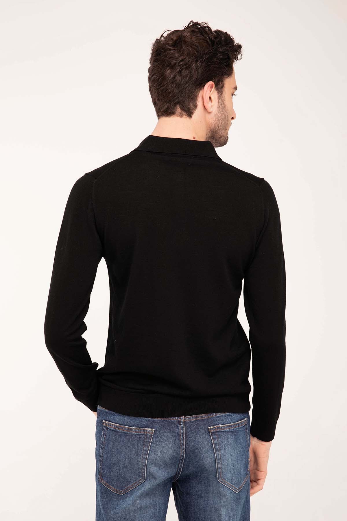 Manifattura Düğmeli Yaka Triko-Libas Trendy Fashion Store