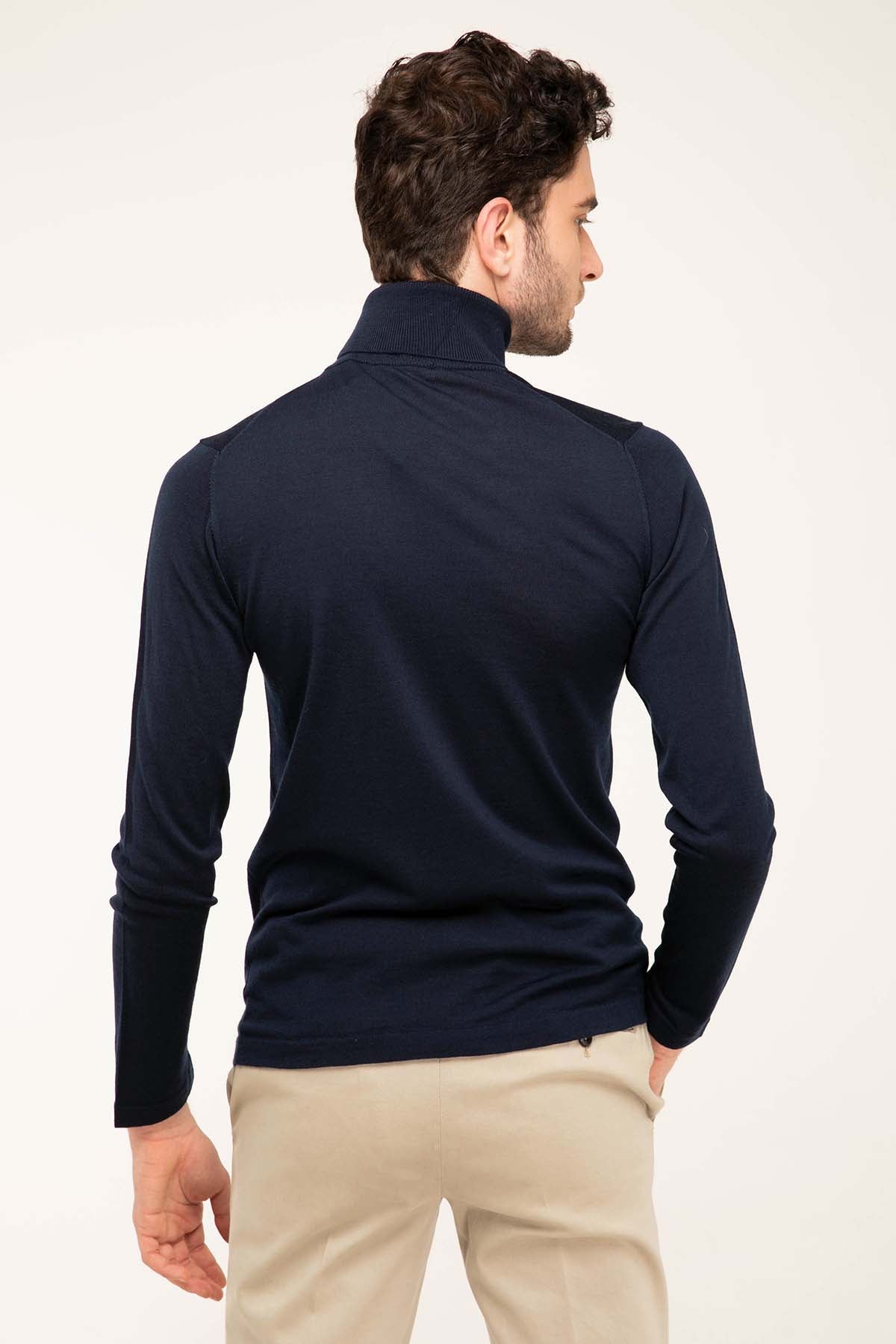 Manifattura İpek Yün Balıkçı Yaka Triko-Libas Trendy Fashion Store