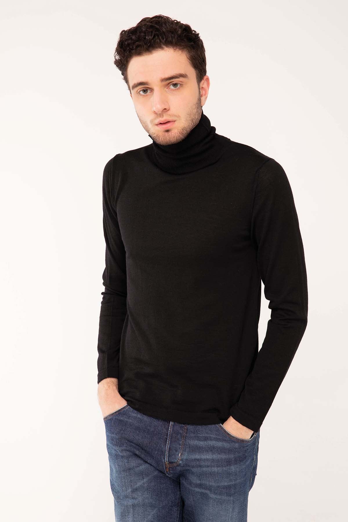 Manifattura İpek Yün Balıkçı Yaka Triko-Libas Trendy Fashion Store