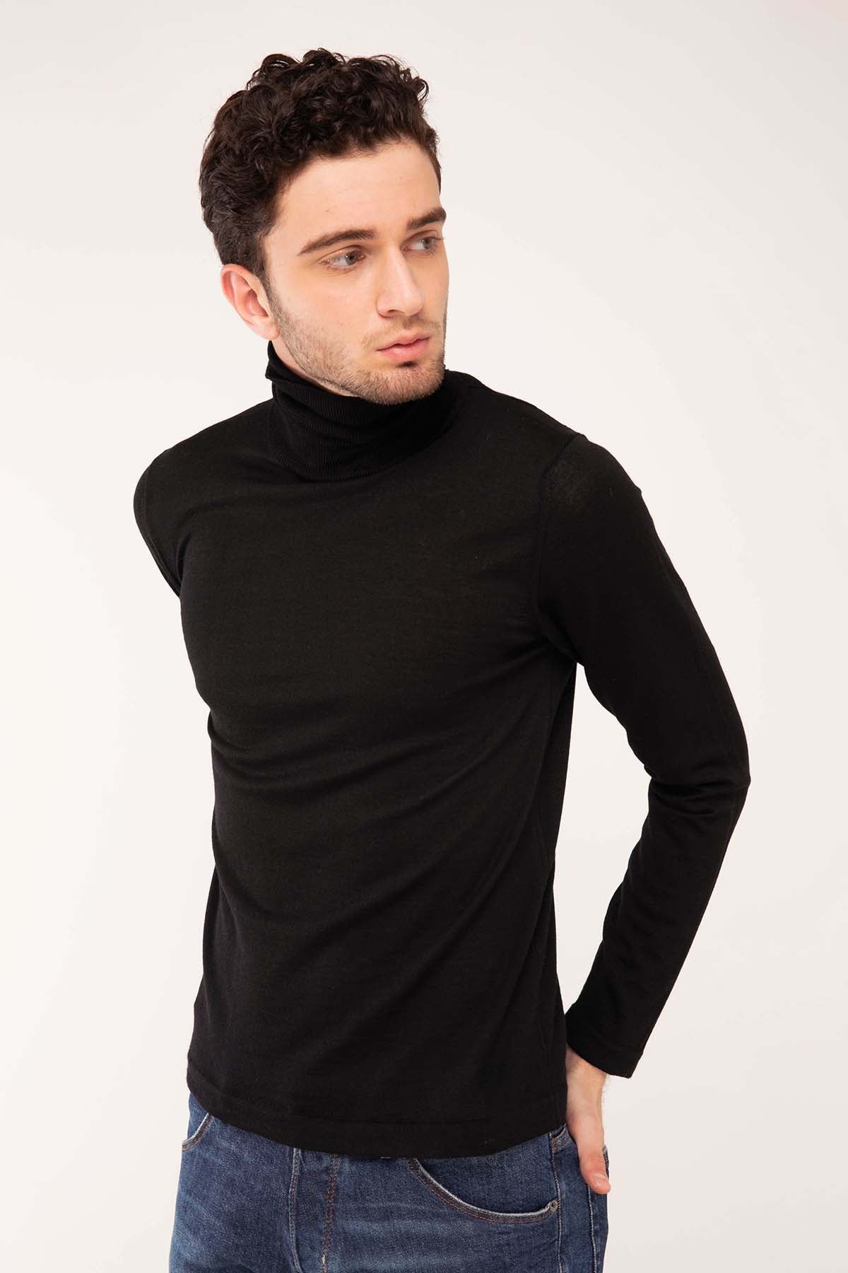 Manifattura İpek Yün Balıkçı Yaka Triko-Libas Trendy Fashion Store