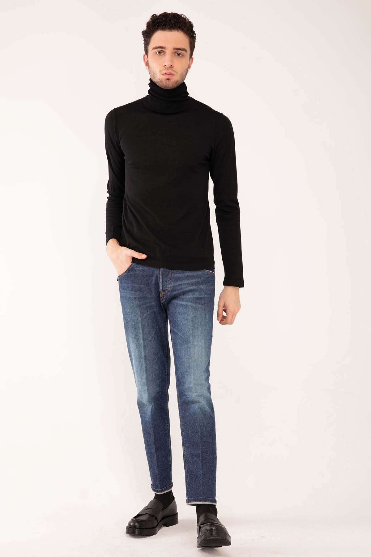 Manifattura İpek Yün Balıkçı Yaka Triko-Libas Trendy Fashion Store