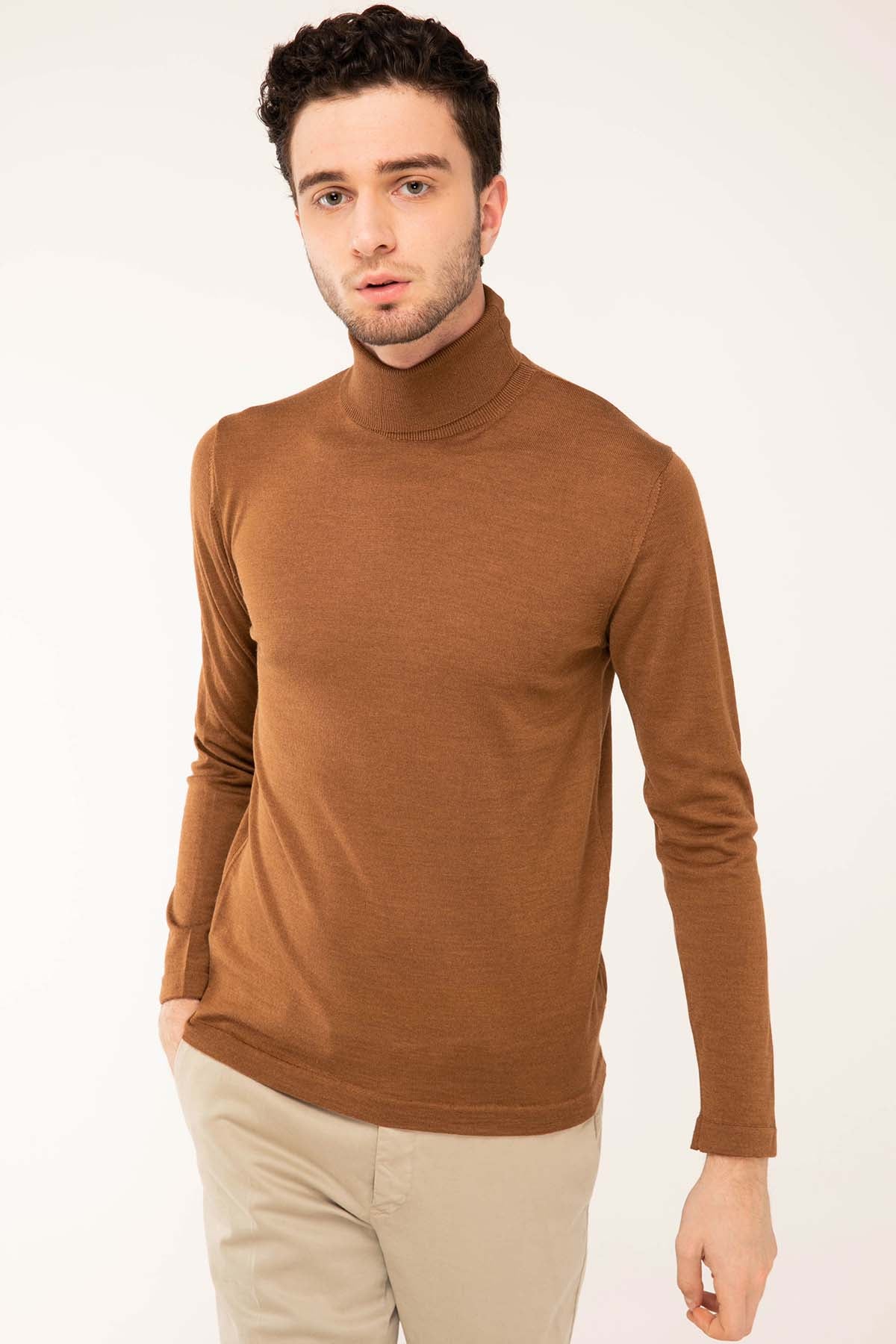 Manifattura İpek Yün Balıkçı Yaka Triko-Libas Trendy Fashion Store