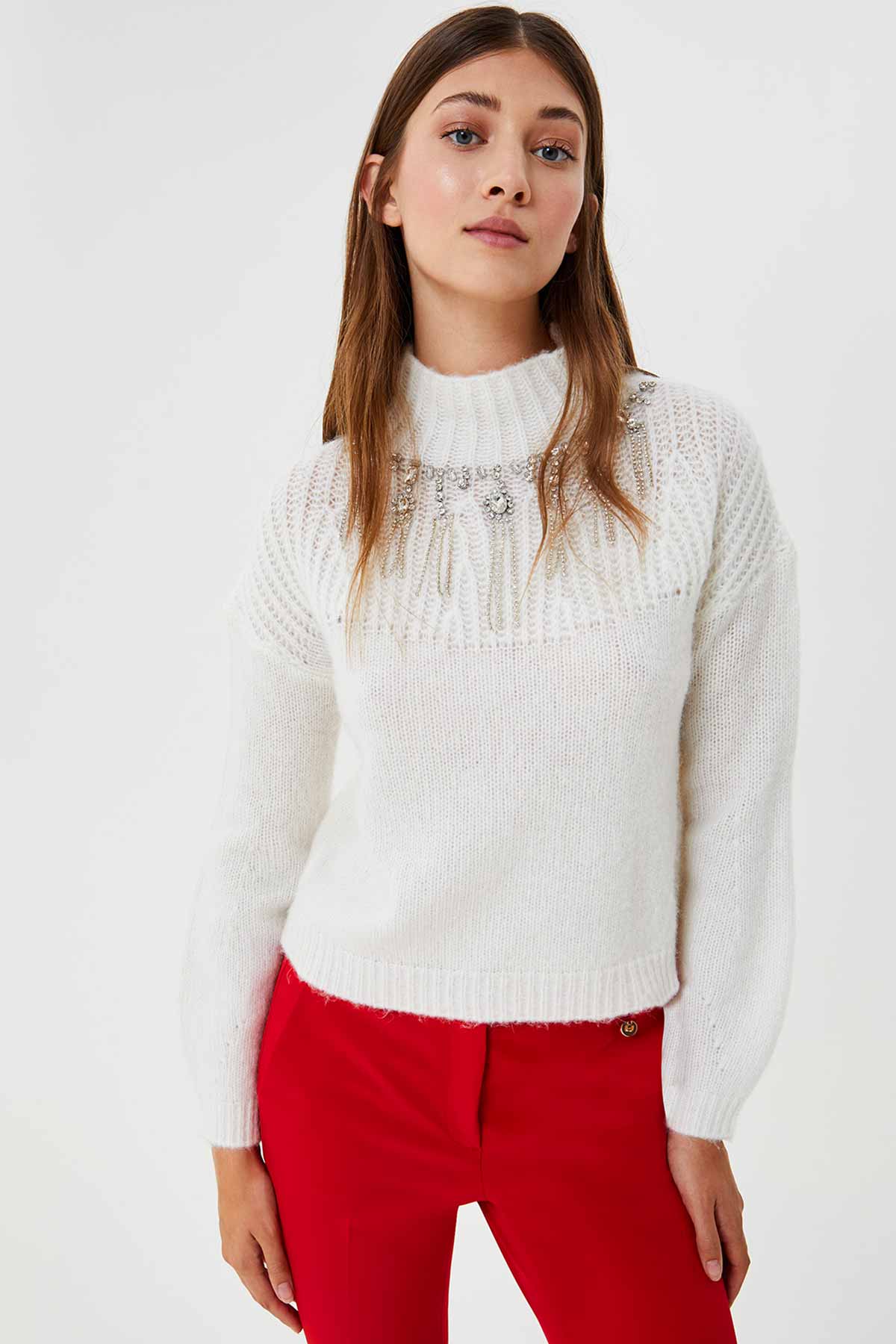 Liu Jo Balıkçı Yaka Kolyeli Triko-Libas Trendy Fashion Store