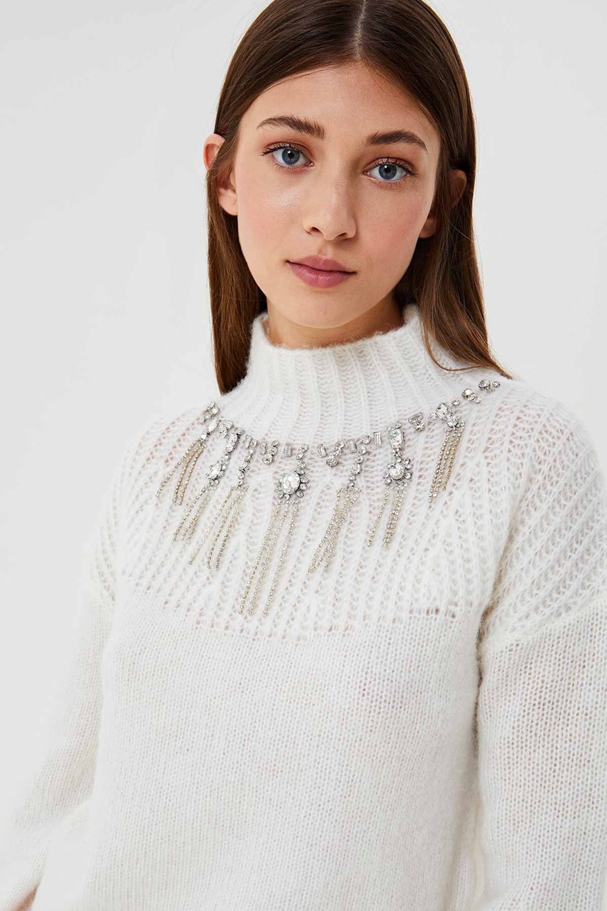 Liu Jo Balıkçı Yaka Kolyeli Triko-Libas Trendy Fashion Store