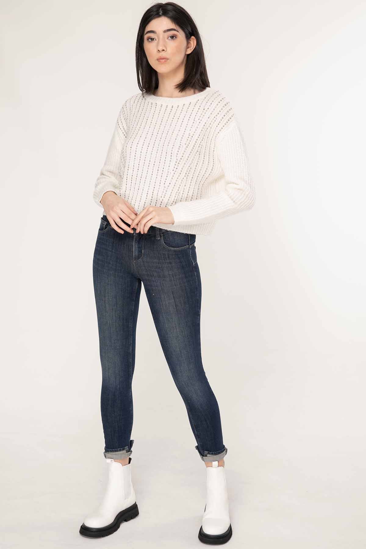 Liu Jo Yuvarlak Yaka Troklu Triko-Libas Trendy Fashion Store