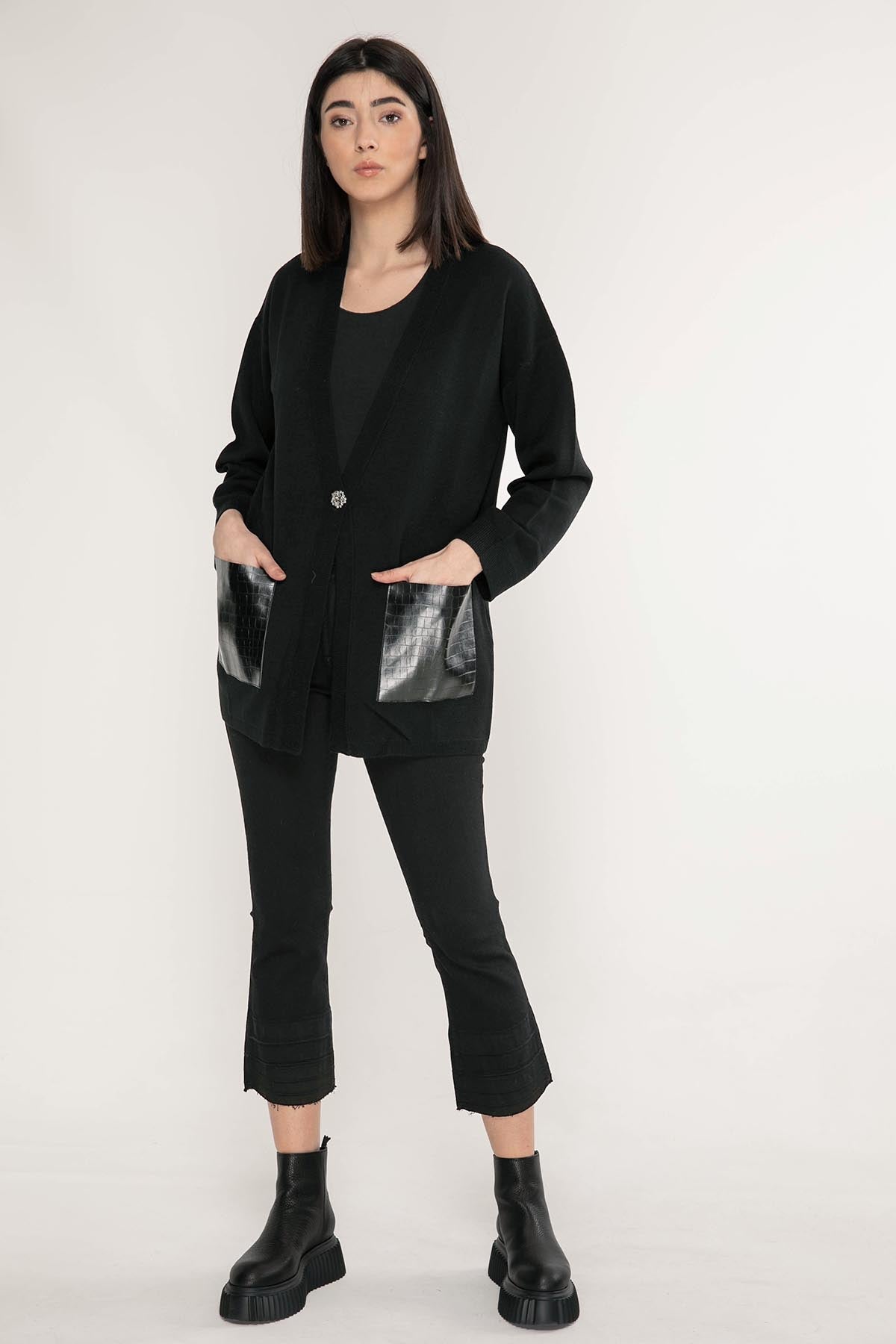 Liu Jo Tek Düğme Triko Ceket-Libas Trendy Fashion Store