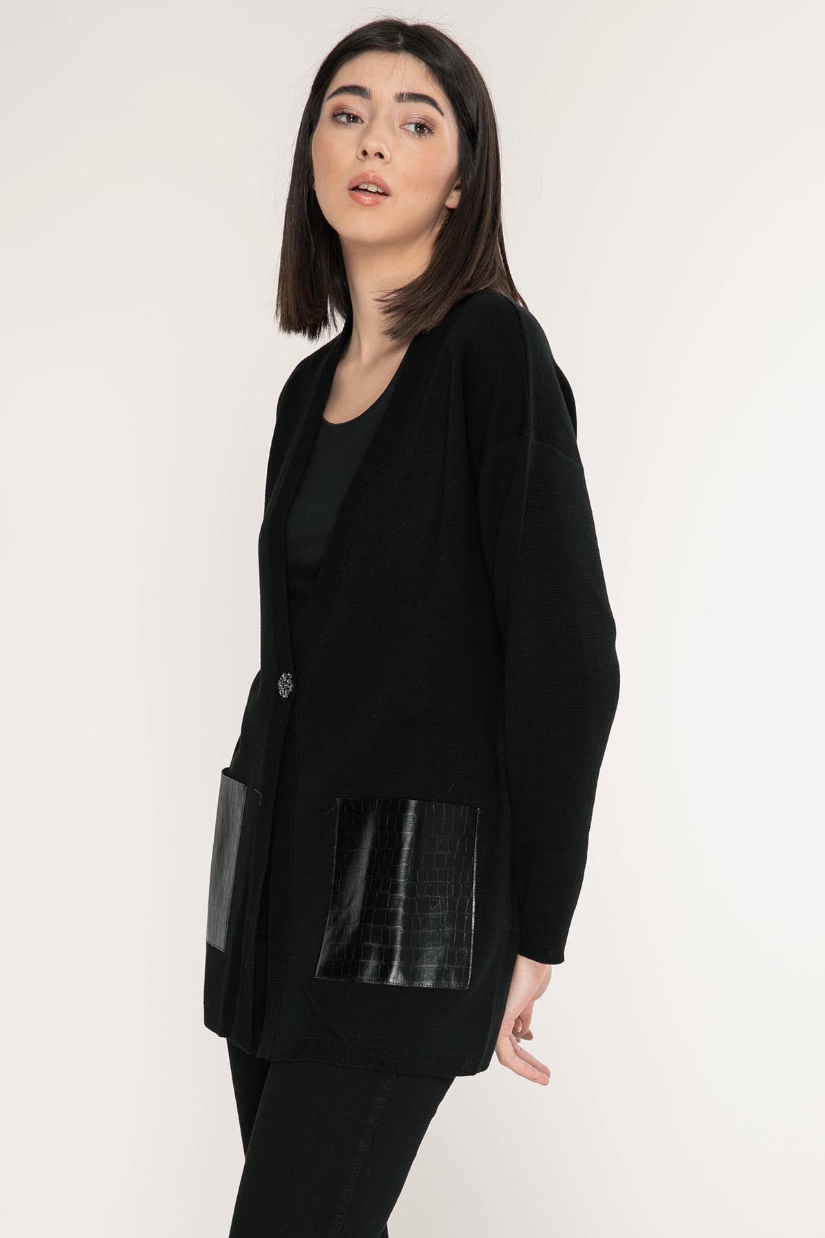 Liu Jo Tek Düğme Triko Ceket-Libas Trendy Fashion Store