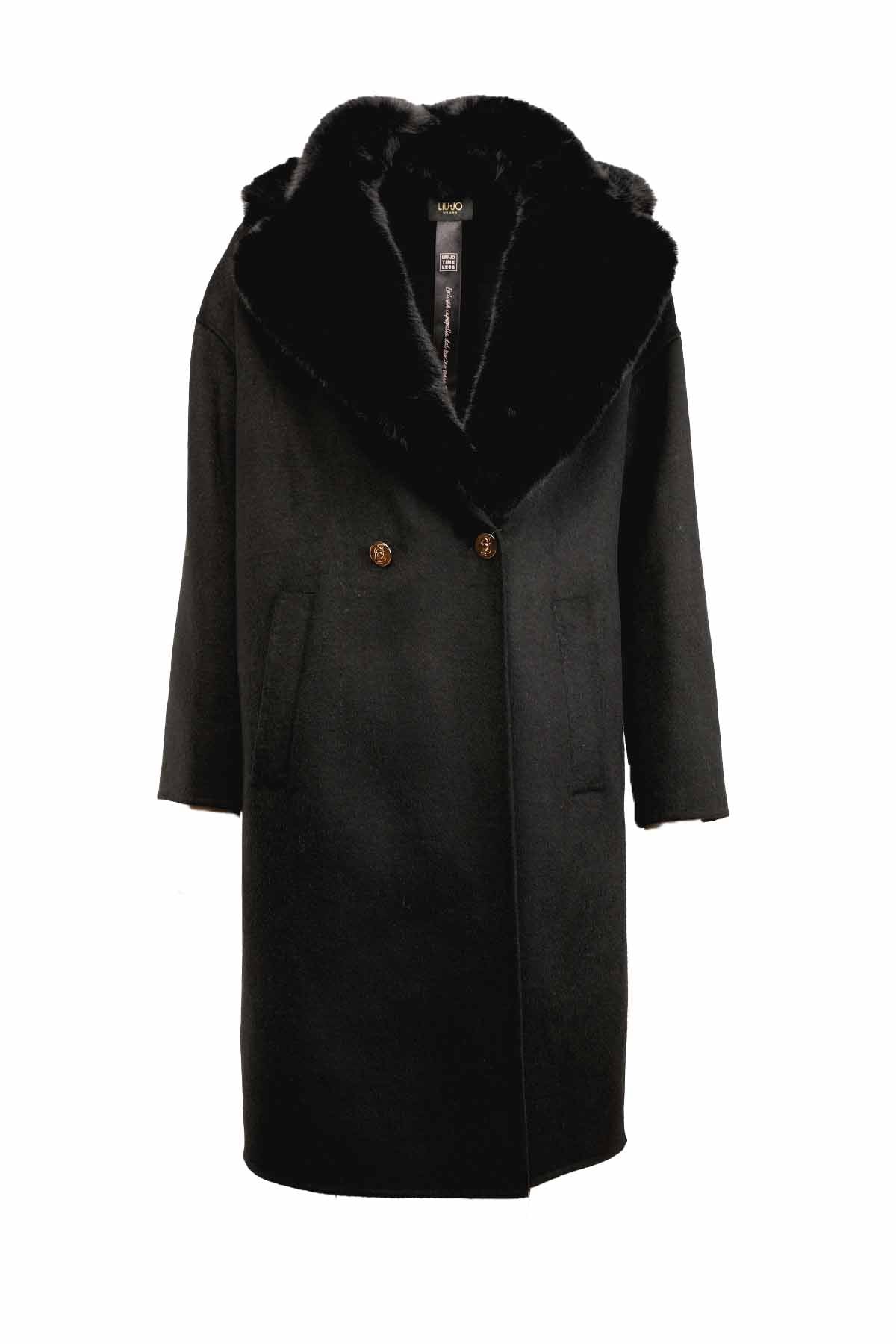 Liu Jo Kürklü Yaka Kaban-Libas Trendy Fashion Store