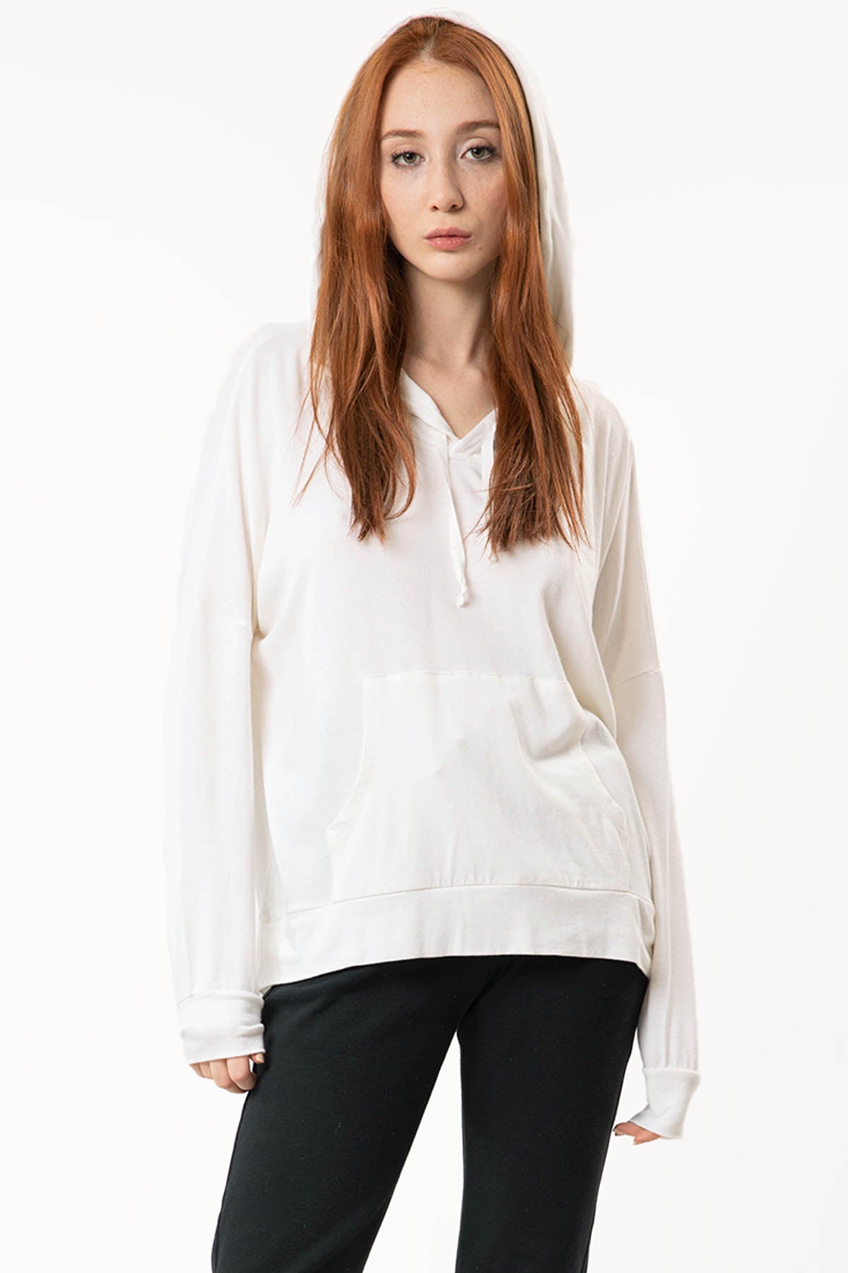 Tru Kapüşonlu İnce Kumaş Sweatshirt-Libas Trendy Fashion Store