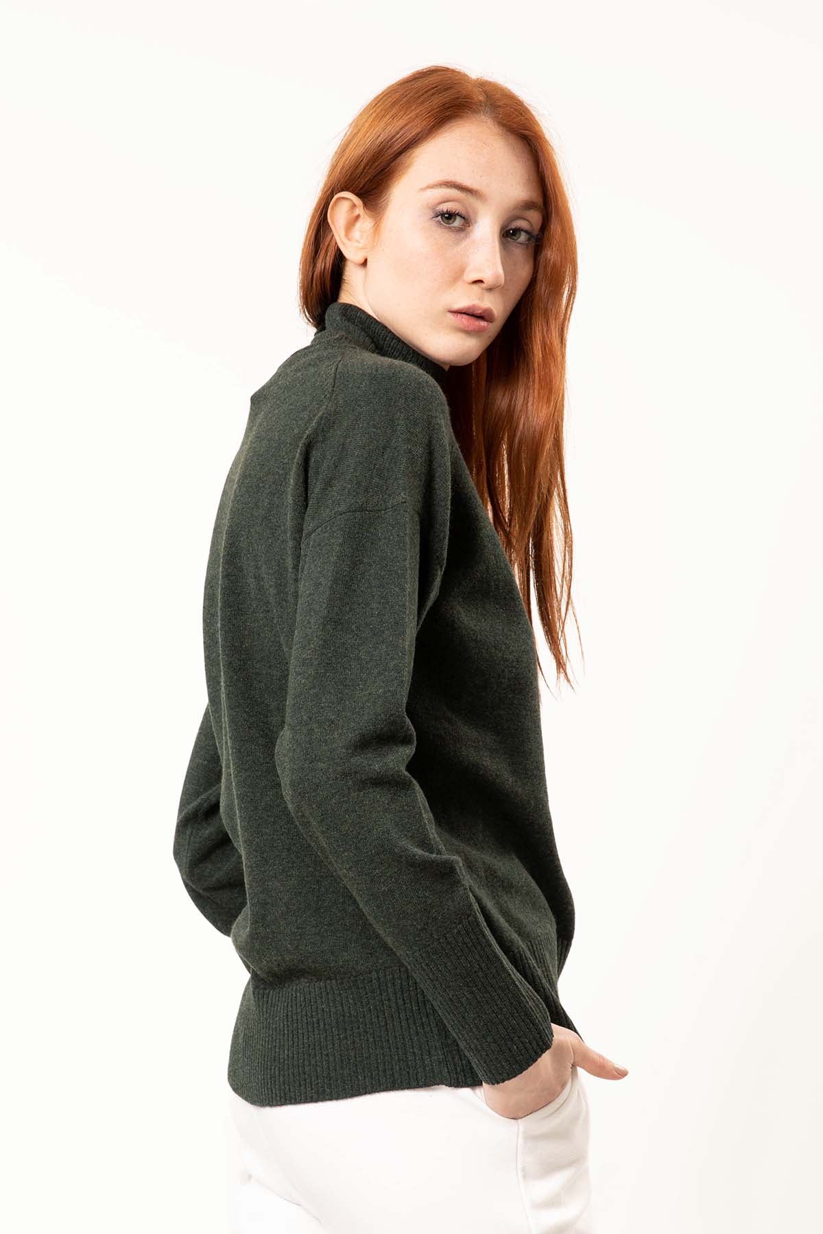 Tru Balıkçı Yaka Kaşmirli Triko-Libas Trendy Fashion Store