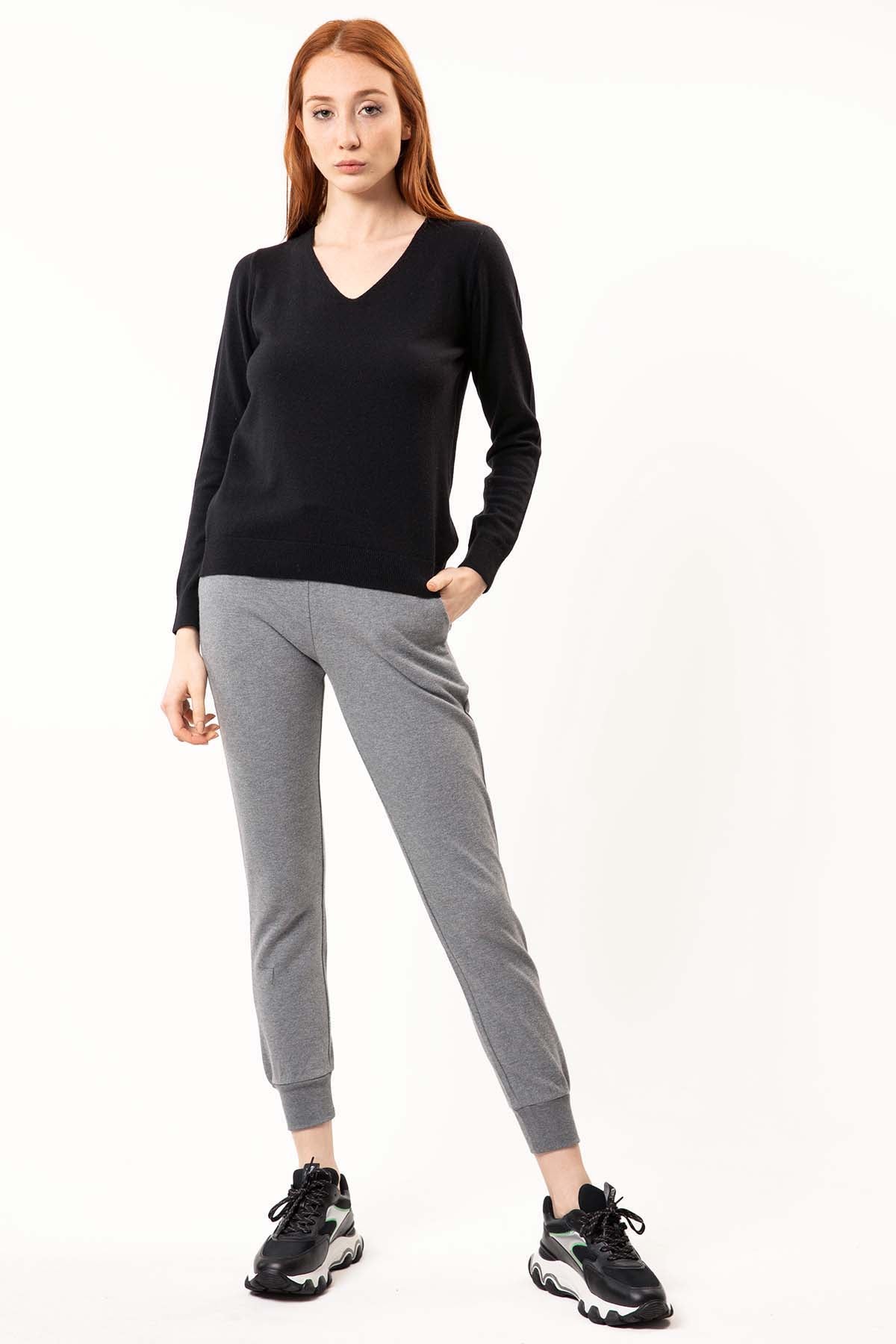 Tru V Yaka Kaşmirli Triko-Libas Trendy Fashion Store