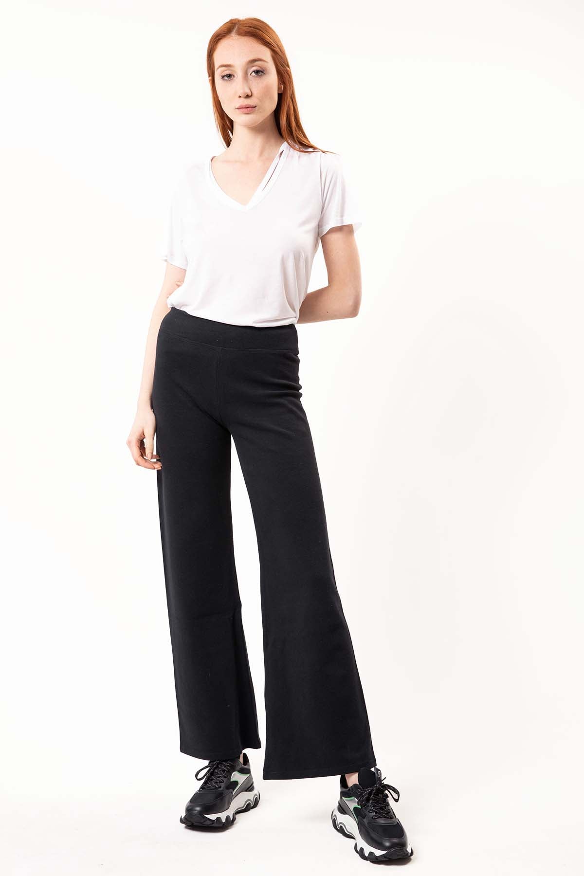 Tru Yüksek Bel Bol Paça Pantolon-Libas Trendy Fashion Store