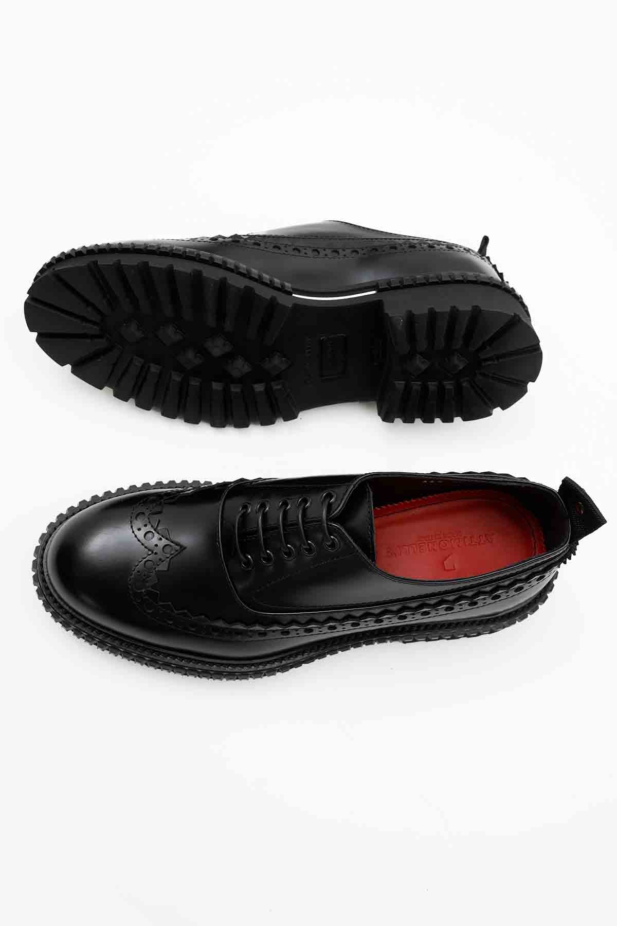 Attimonelli's Zımbalı Deri Ayakkabı-Libas Trendy Fashion Store