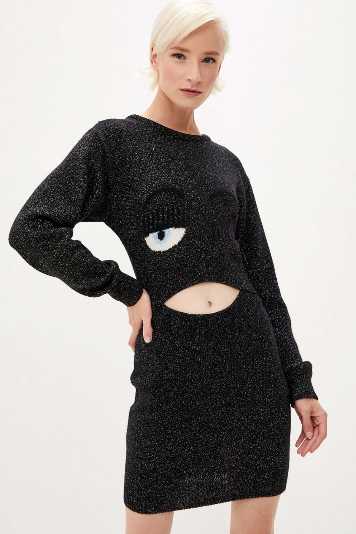 Chiara Ferragni Winking Eye Elbise-Libas Trendy Fashion Store