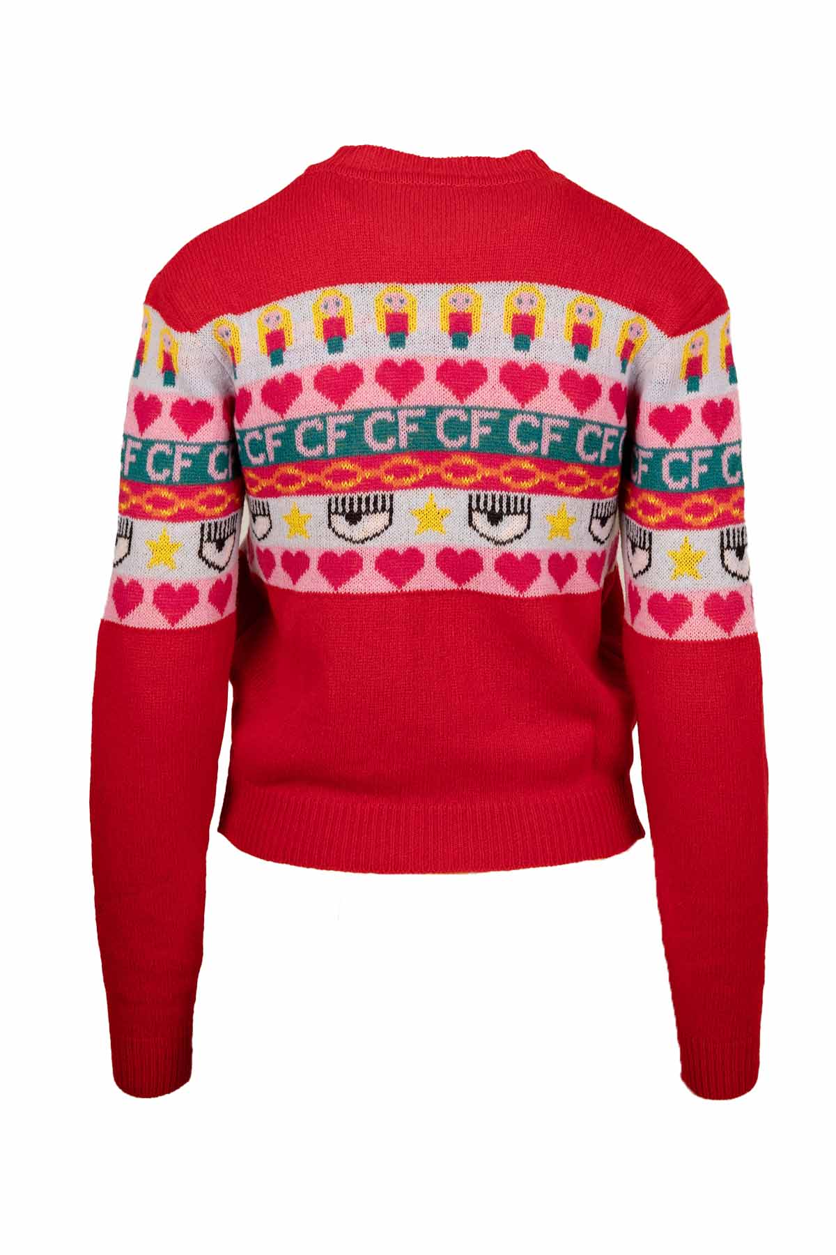 Chiara Ferragni Emoji Kaşmirli Triko Ceket-Libas Trendy Fashion Store