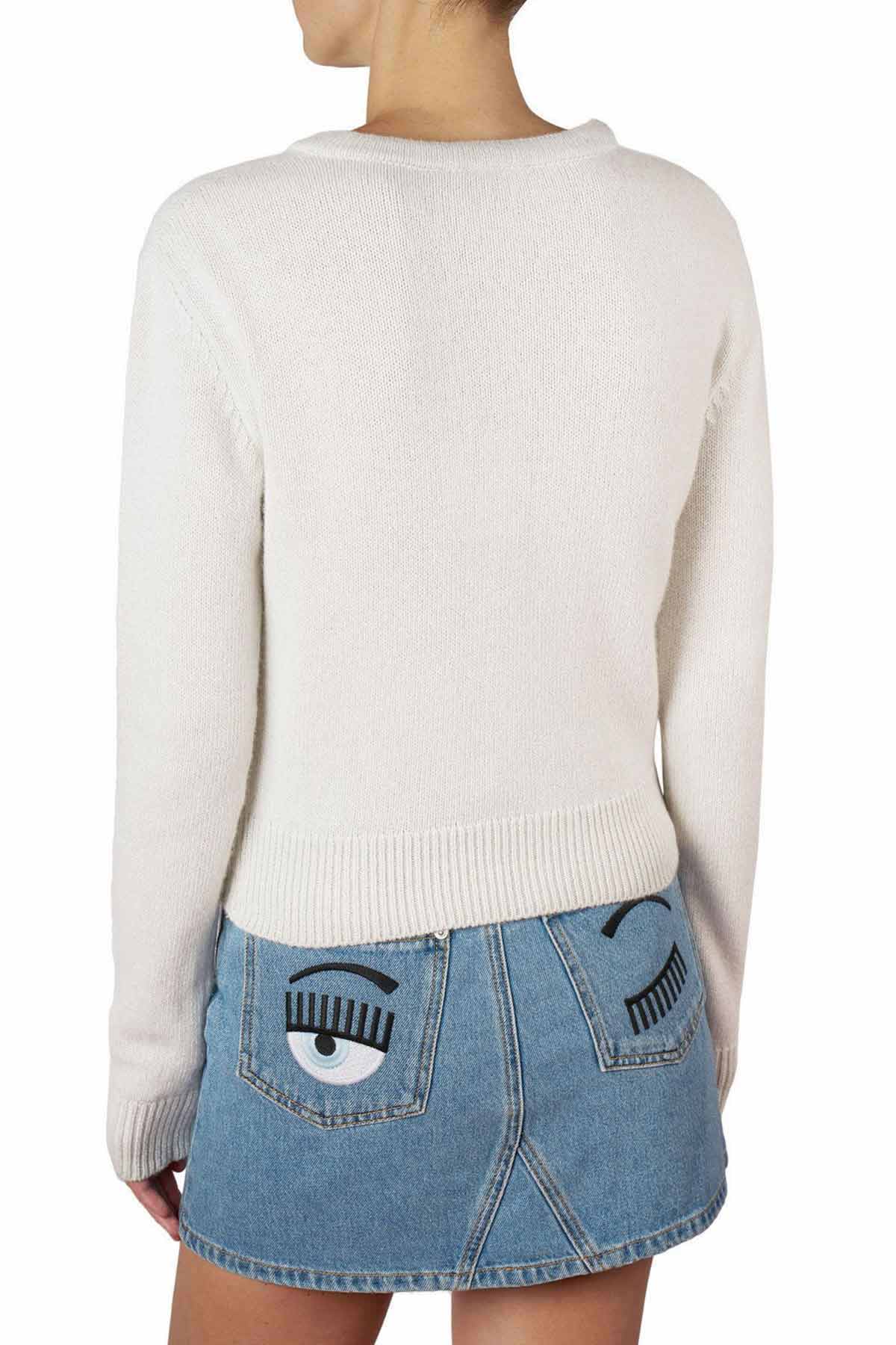 Chiara Ferragni Winking Eye Kaşmirli Yün Ceket-Libas Trendy Fashion Store