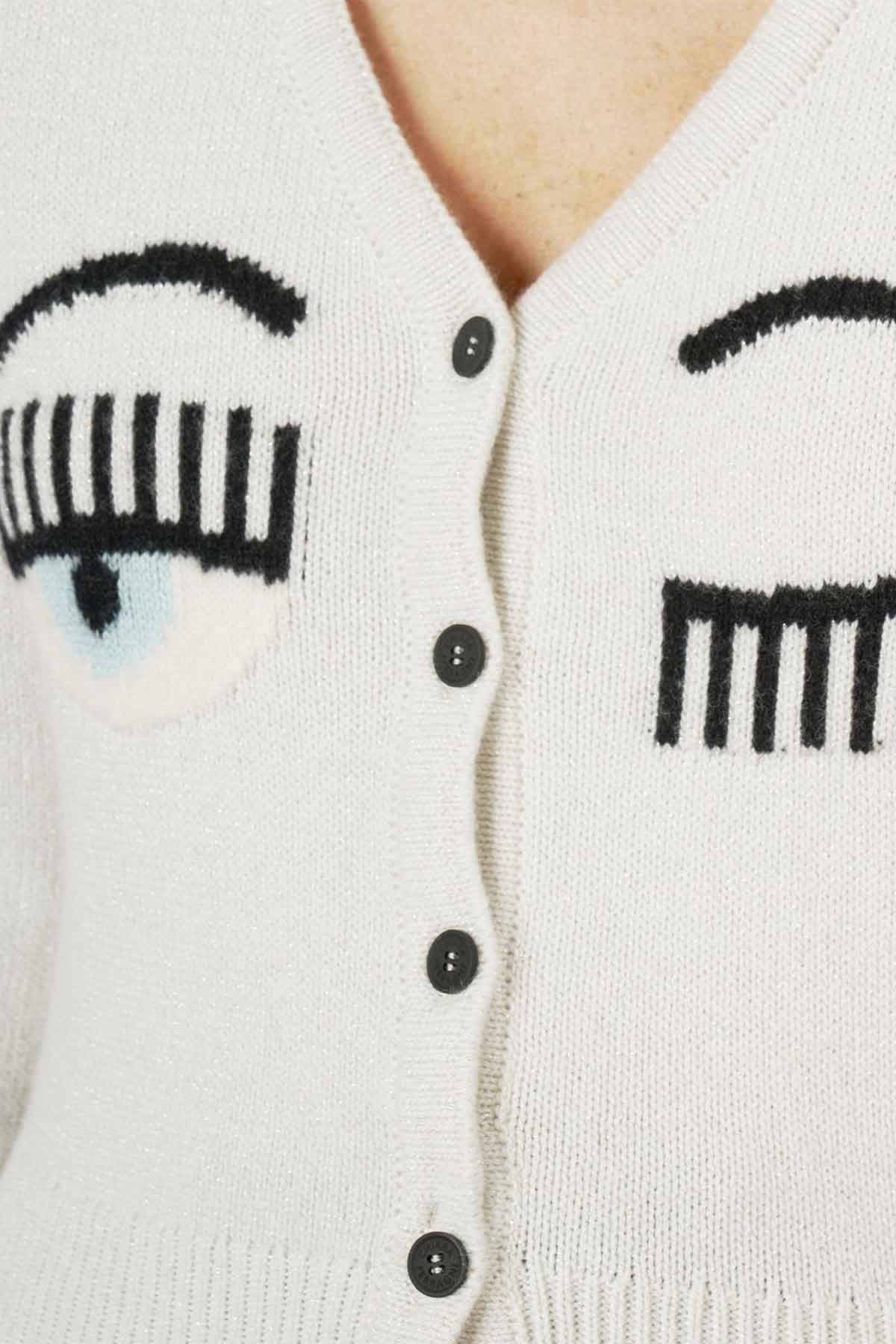 Chiara Ferragni Winking Eye Kaşmirli Yün Ceket-Libas Trendy Fashion Store