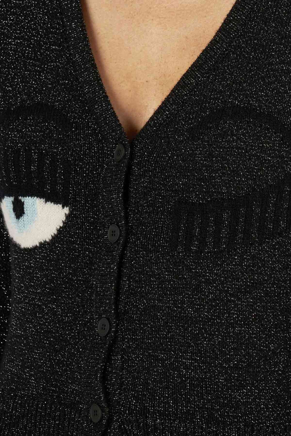 Chiara Ferragni Winking Eye Kaşmirli Yün Ceket-Libas Trendy Fashion Store