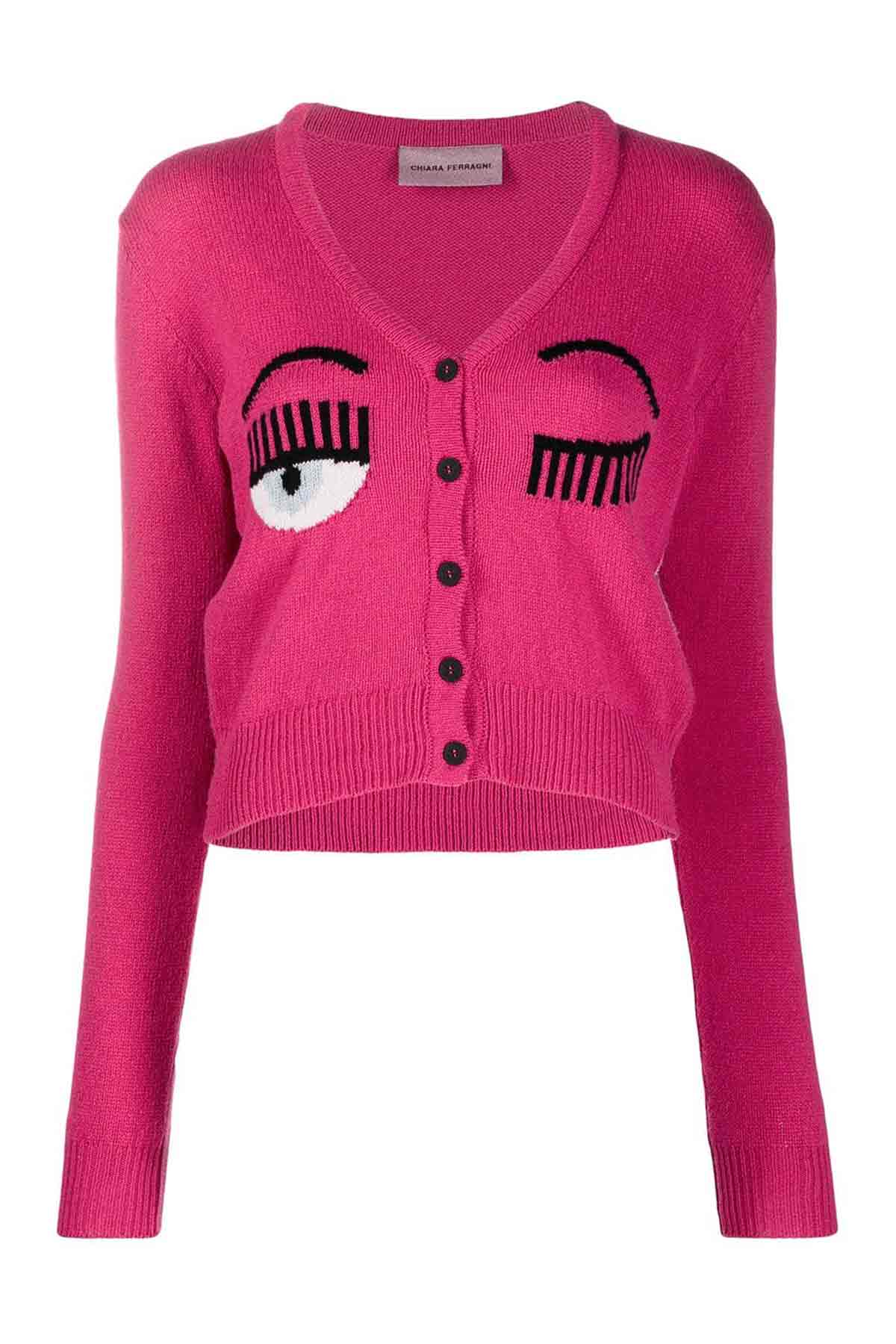 Chiara Ferragni Winking Eye Kaşmirli Yün Ceket-Libas Trendy Fashion Store