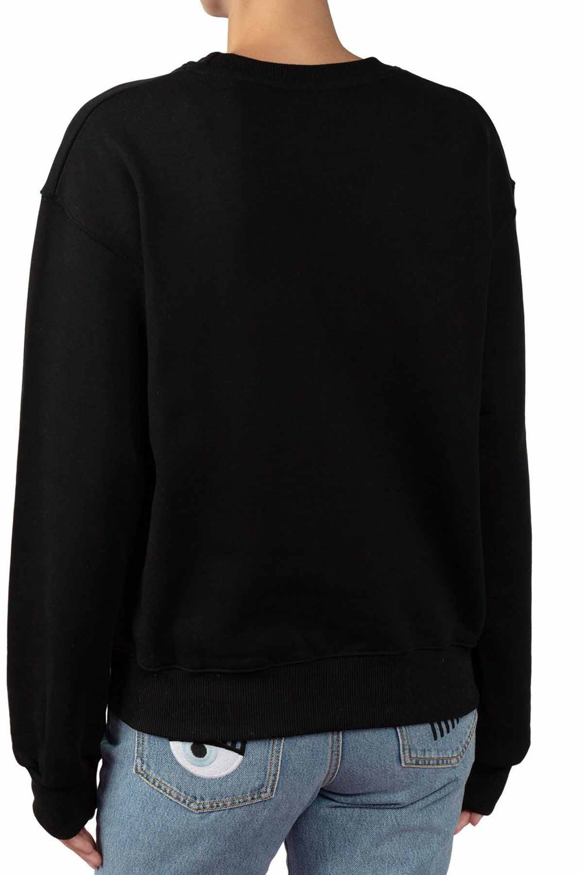 Chiara Ferragni Winking Eye Yuvarlak Yaka Sweatshirt-Libas Trendy Fashion Store