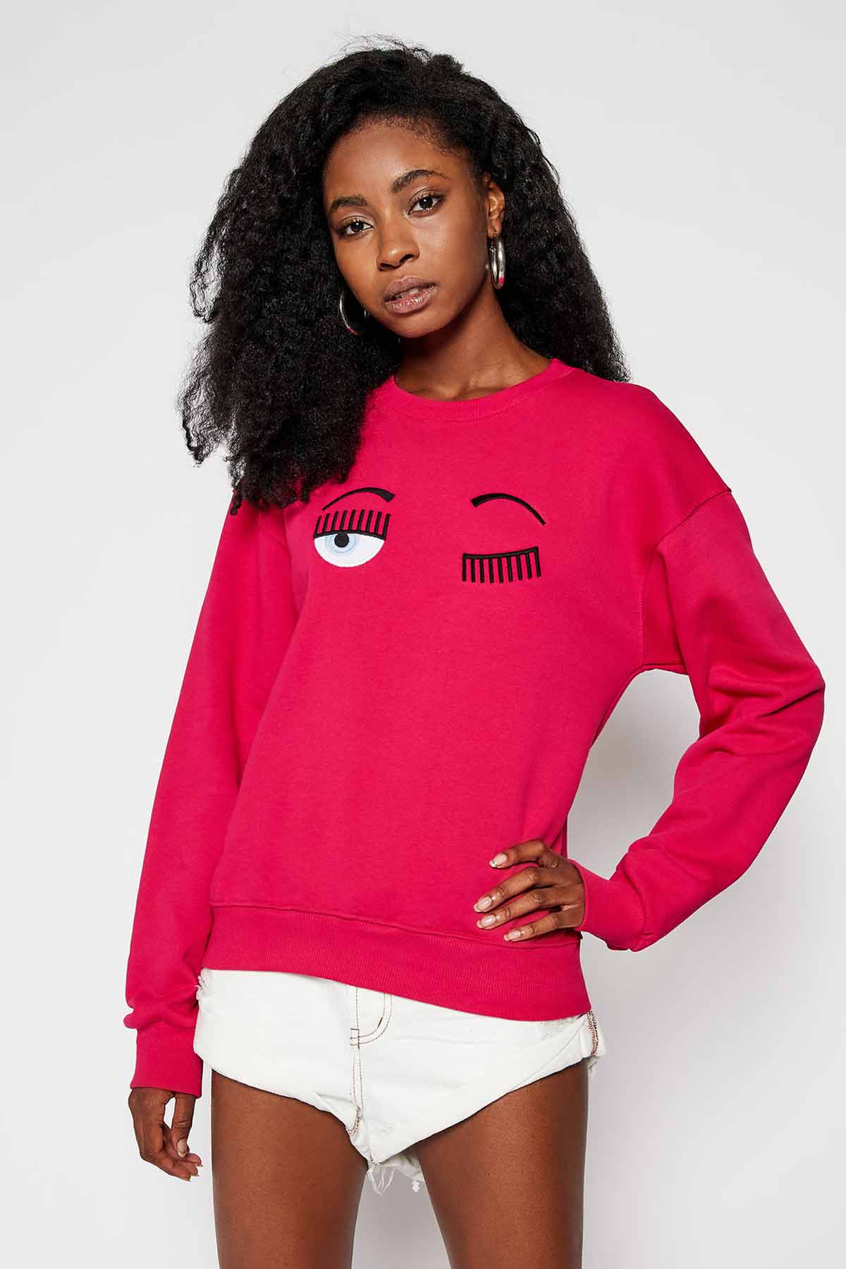 Chiara Ferragni Winking Eye Sweatshirt-Libas Trendy Fashion Store