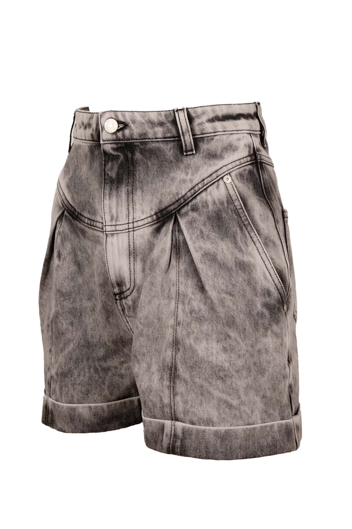 Chiara Ferragni Yıkamalı Denim Şort-Libas Trendy Fashion Store