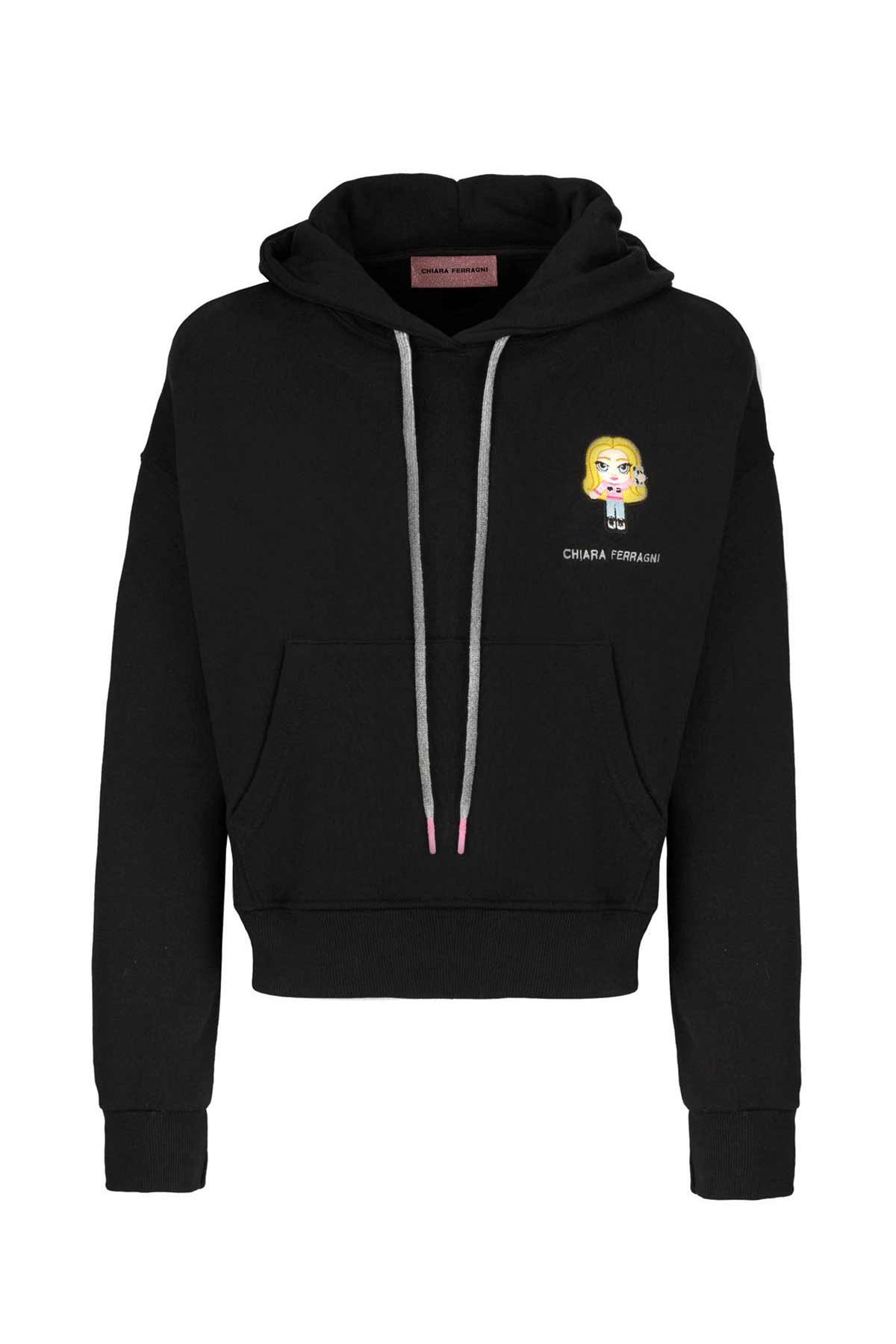 Chiara Ferragni Emoji Kapüşonlu Sweatshirt-Libas Trendy Fashion Store
