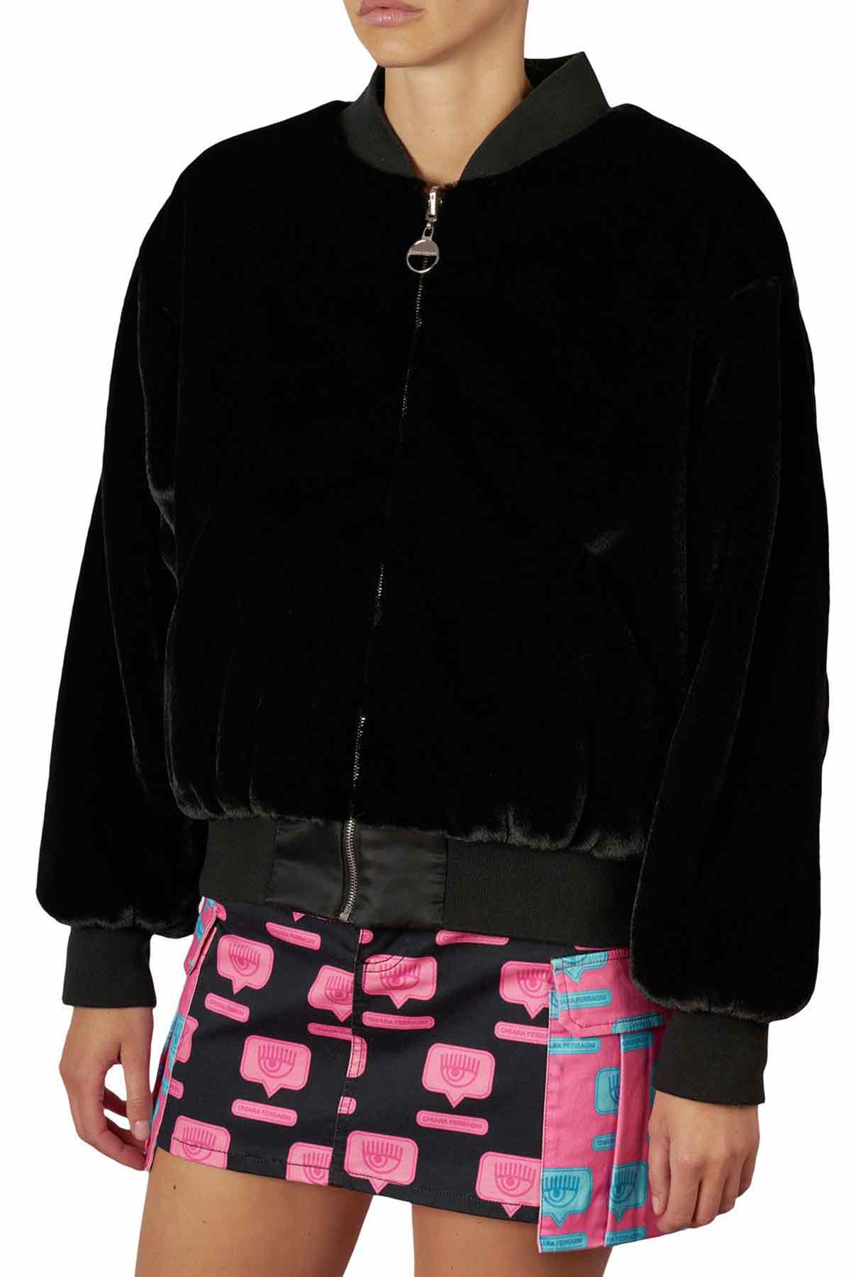 Chiara Ferragni Çift Taraflı Eko Kürk Ceket-Libas Trendy Fashion Store