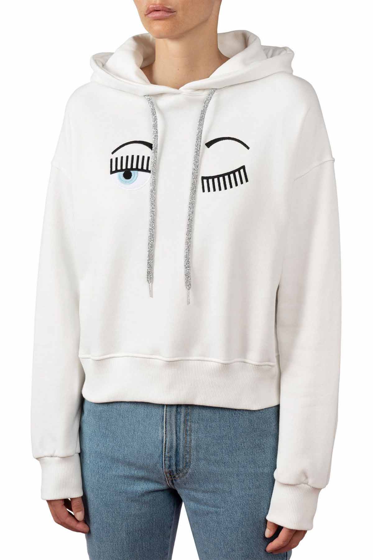 Chiara Ferragni Winking Eye Kapüşonlu Sweatshirt-Libas Trendy Fashion Store