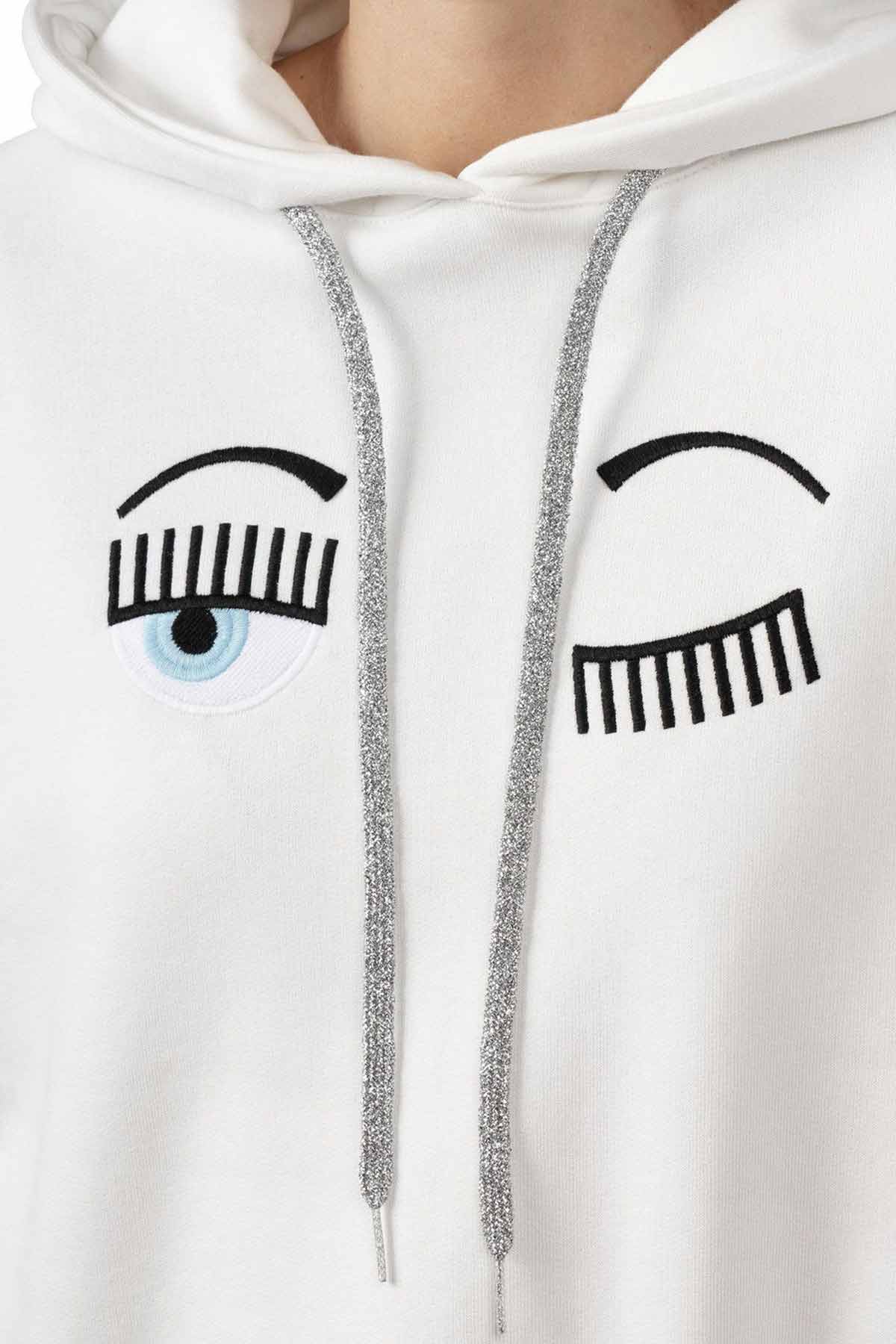 Chiara Ferragni Winking Eye Kapüşonlu Sweatshirt-Libas Trendy Fashion Store