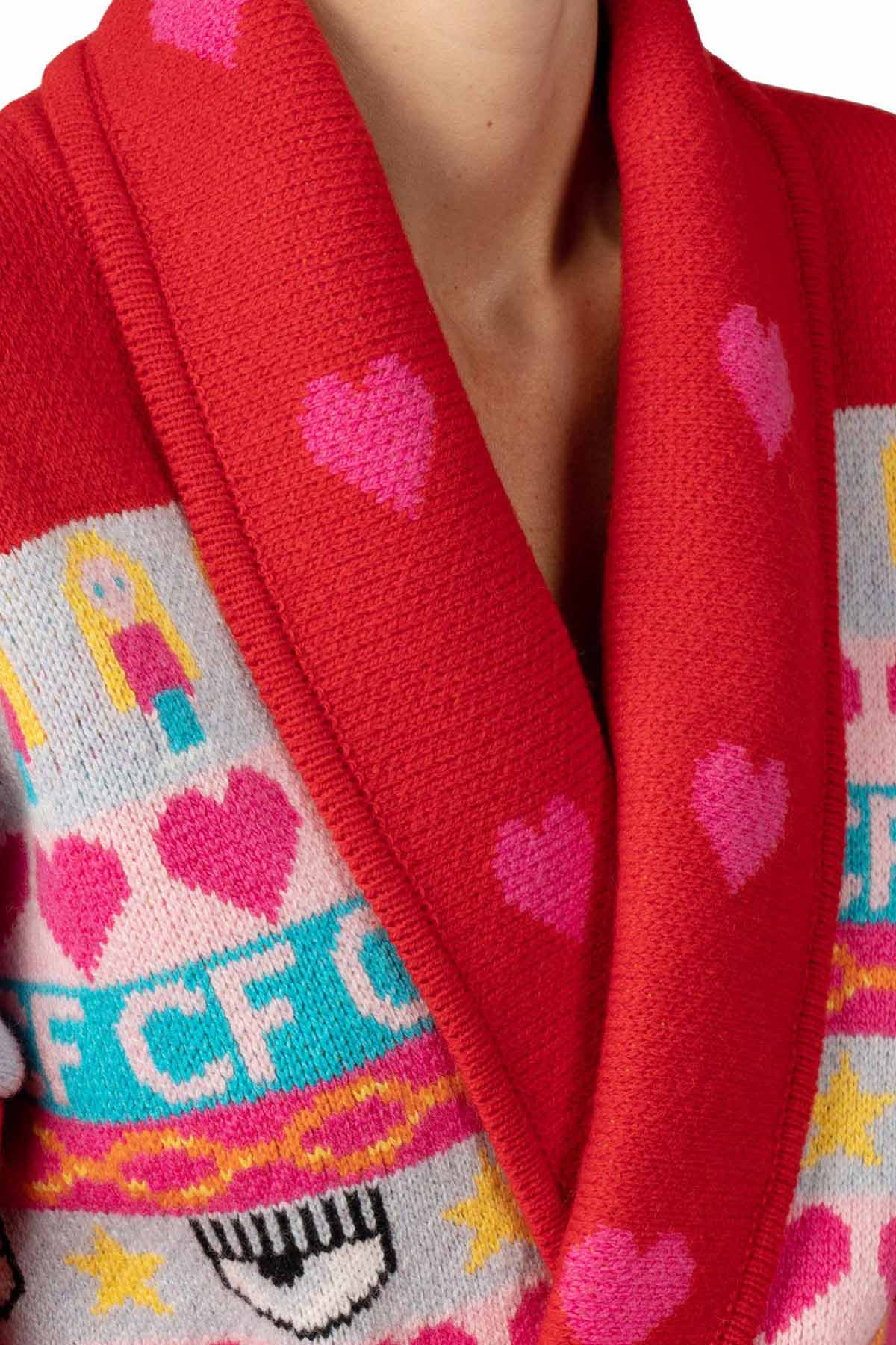 Chiara Ferragni Kaşmirli Belden Kuşaklı Yün Ceket-Libas Trendy Fashion Store