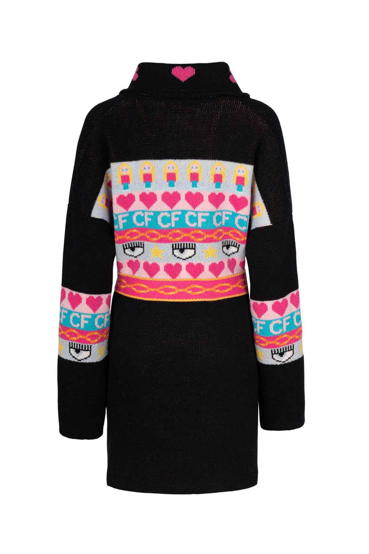 Chiara Ferragni Kaşmirli Belden Kuşaklı Yün Ceket-Libas Trendy Fashion Store