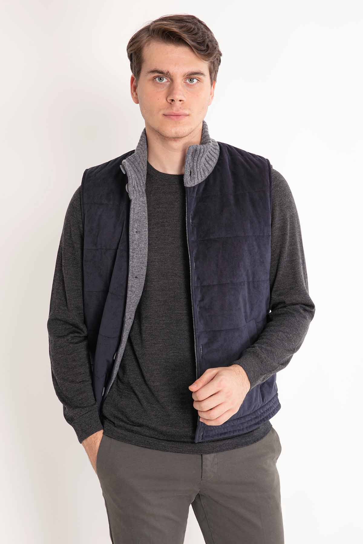 Gran Sasso Düğmeli Yelek-Libas Trendy Fashion Store