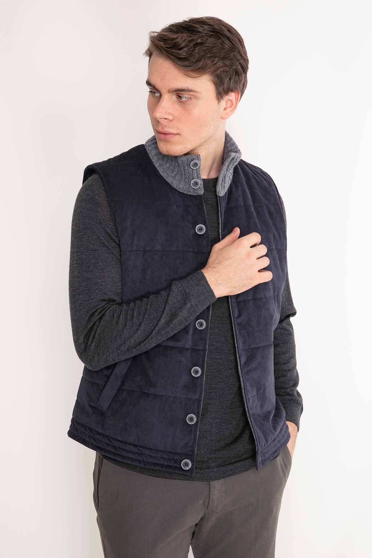 Gran Sasso Düğmeli Yelek-Libas Trendy Fashion Store