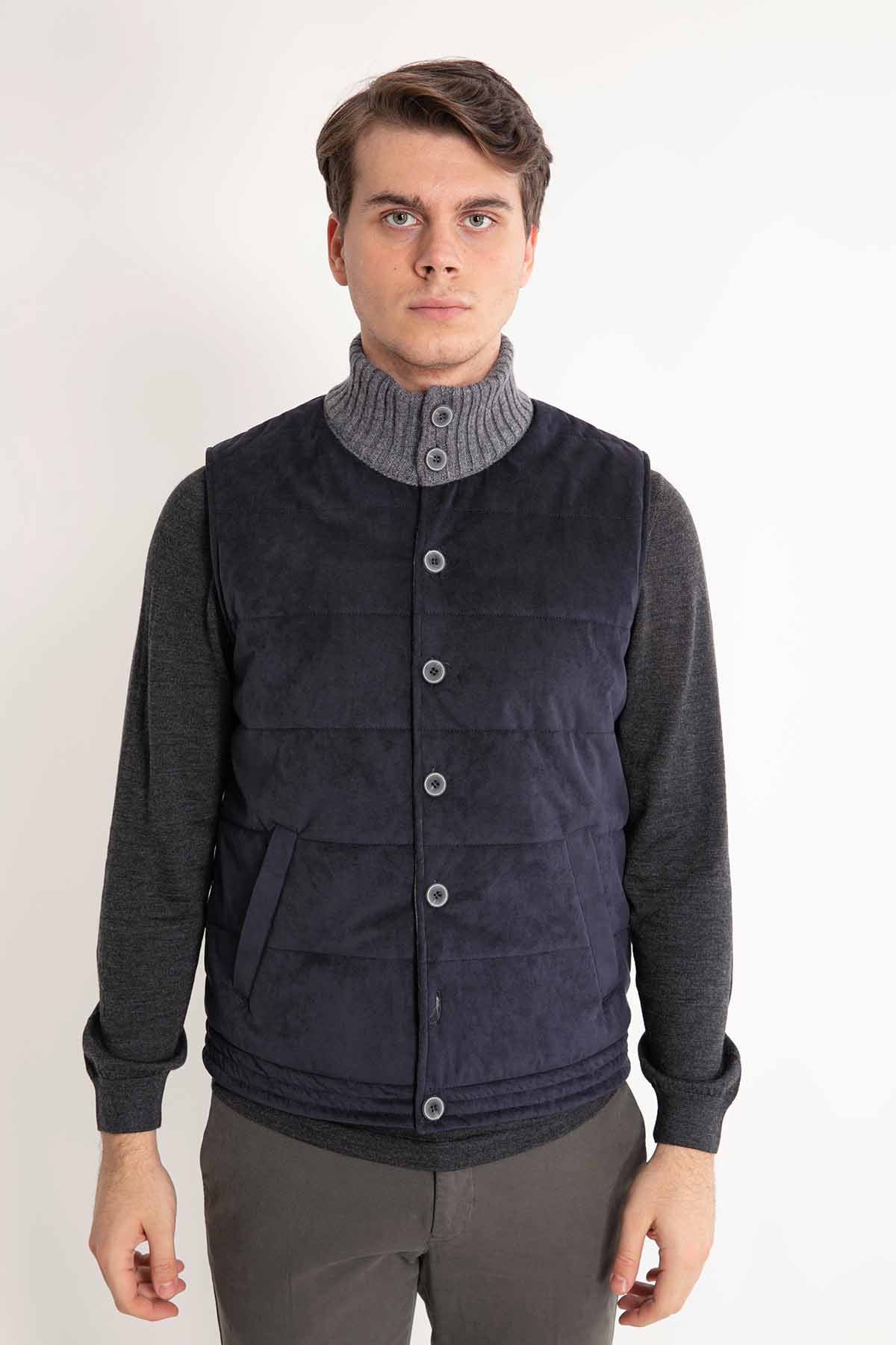 Gran Sasso Düğmeli Yelek-Libas Trendy Fashion Store