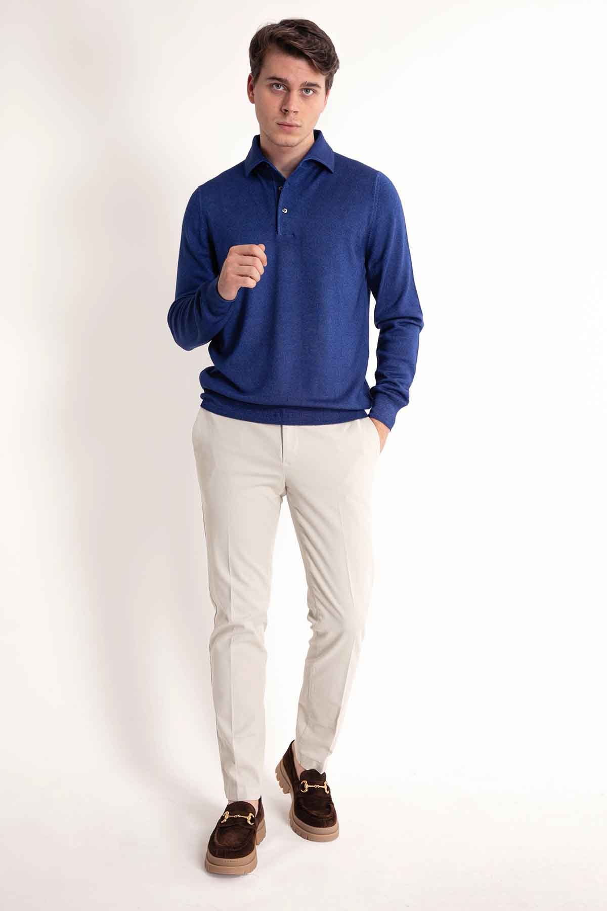 Gran Sasso Düğmeli Yaka Triko-Libas Trendy Fashion Store